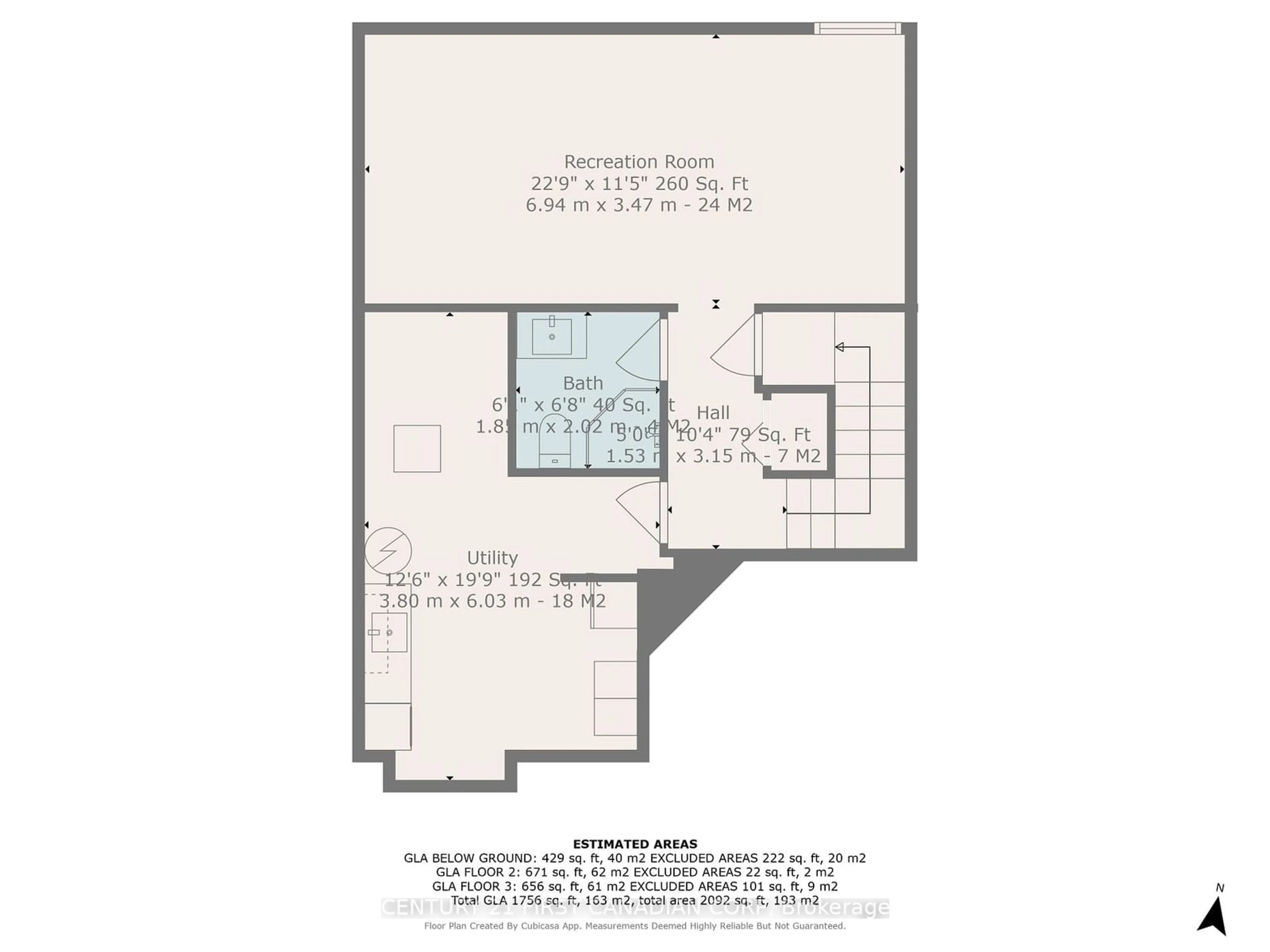 Floor plan for 340 Ambleside Dr #2, London Ontario N6G 4Y5