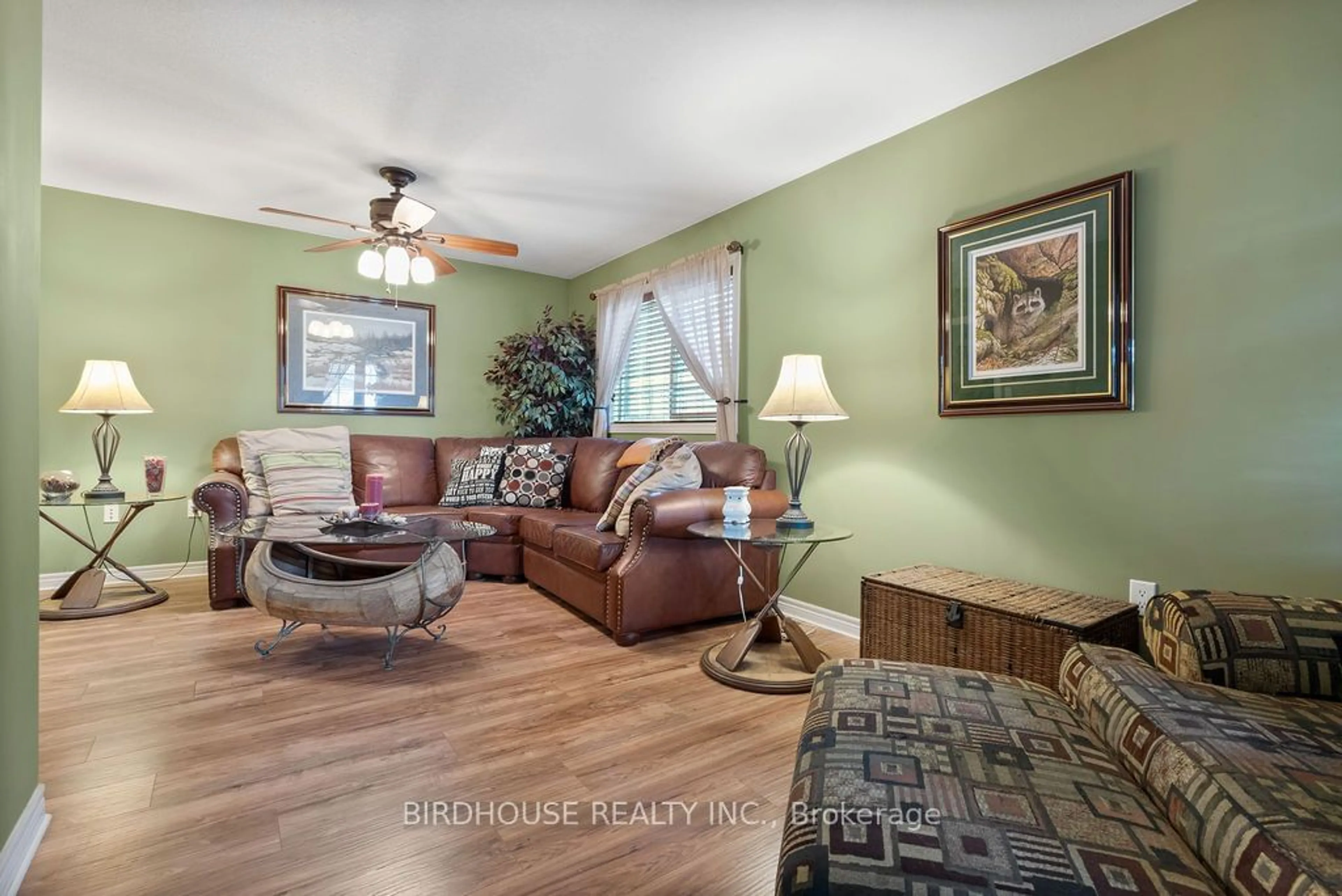 Living room, wood floors for 57 Sweetnam Dr, Kawartha Lakes Ontario K9V 0A7