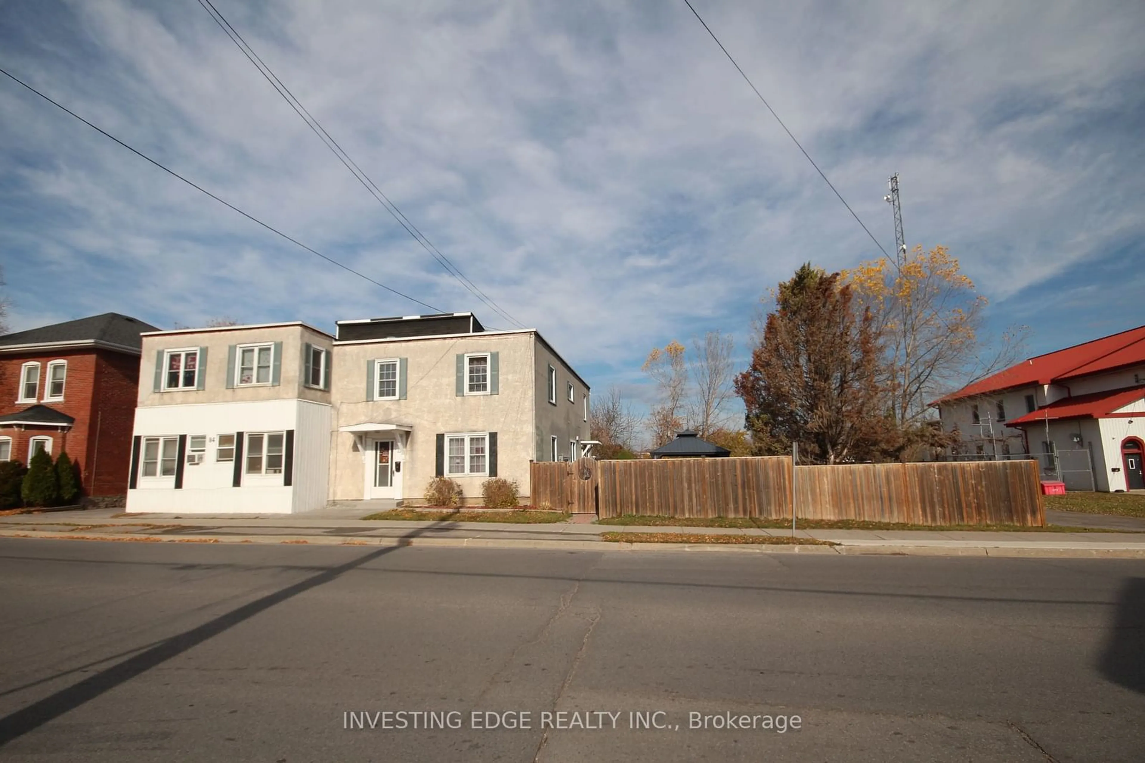 A pic from exterior of the house or condo, the street view for 82-84 Moria St, Belleville Ontario K8P 1S5