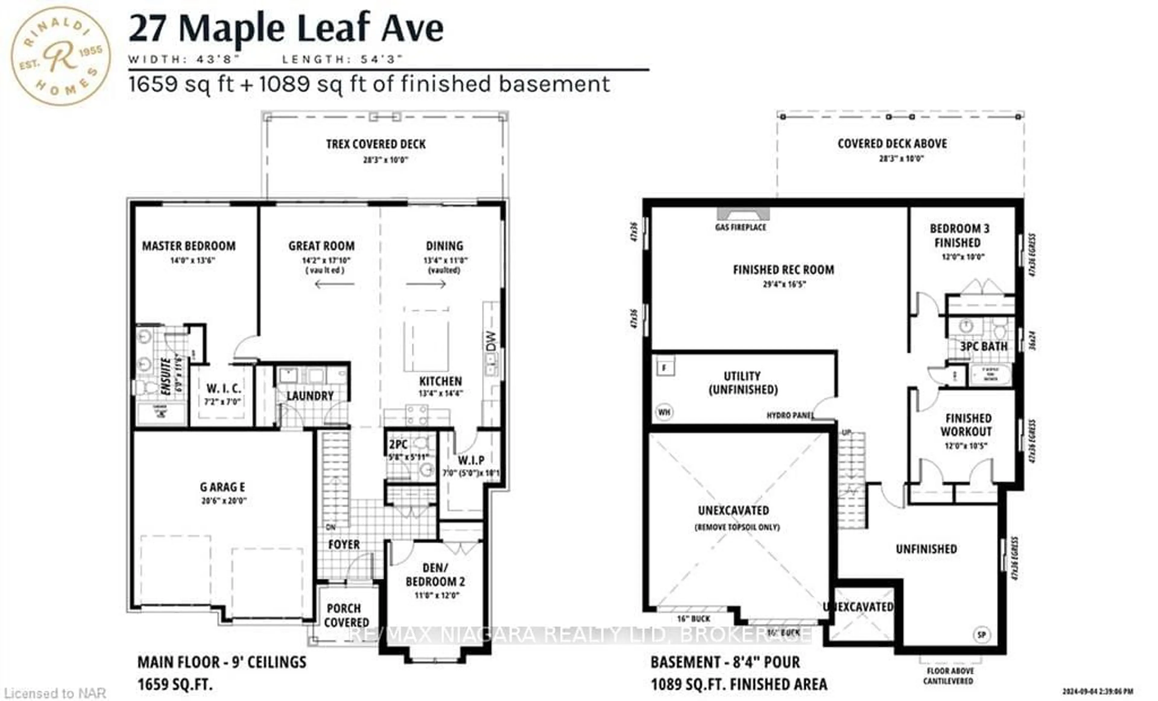 Floor plan for 27 MAPLE LEAF Ave, Fort Erie Ontario L0S 1N0