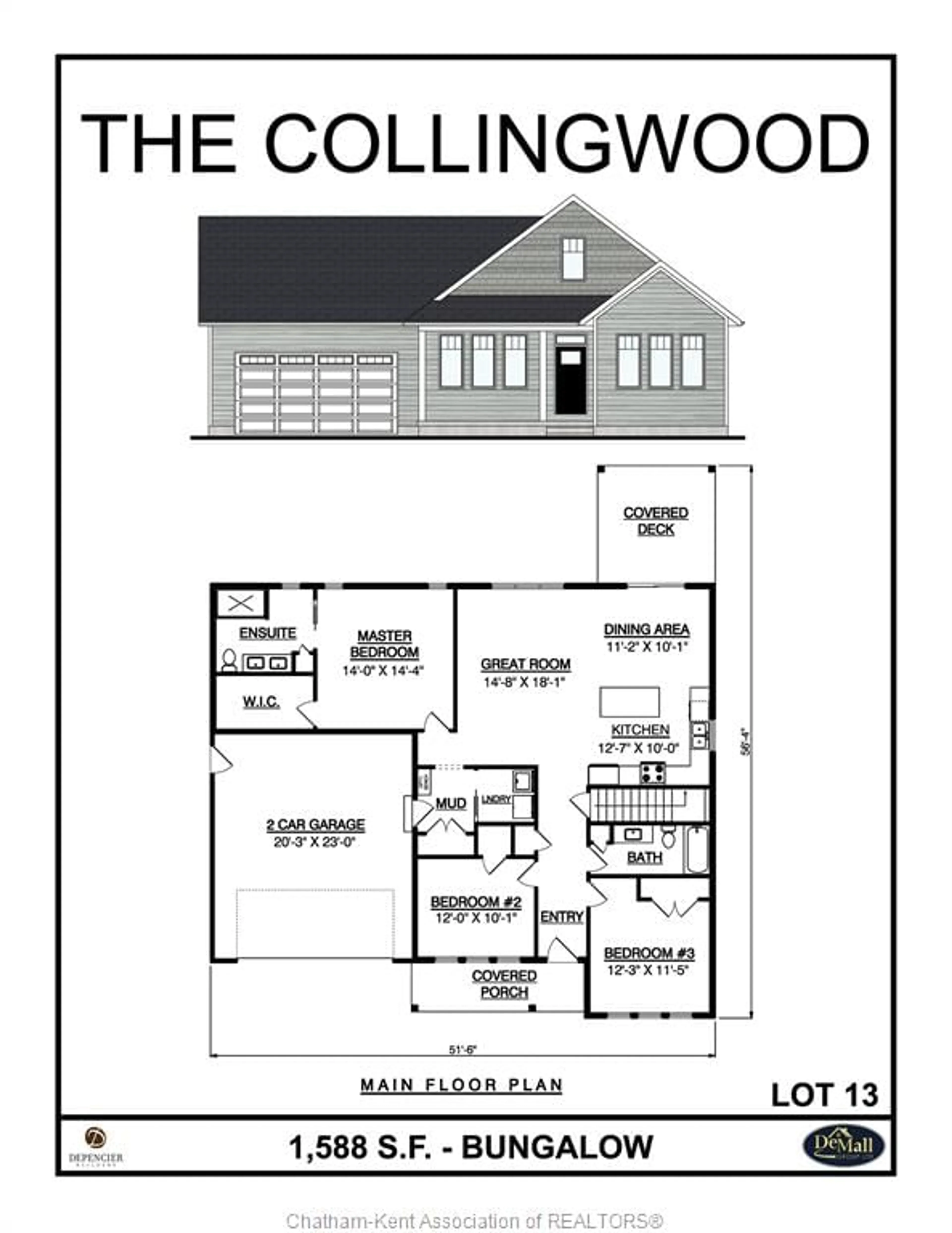 Floor plan for 40 DEMALL Dr, Dresden Ontario N0P 1M0