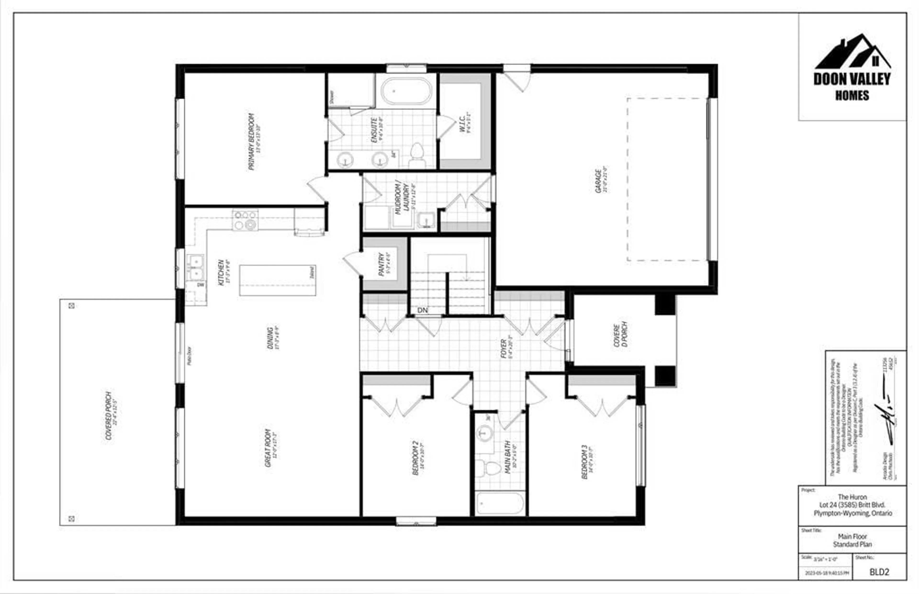 Floor plan for 3585 BRITT Blvd, Plympton-Wyoming Ontario N0N1R0