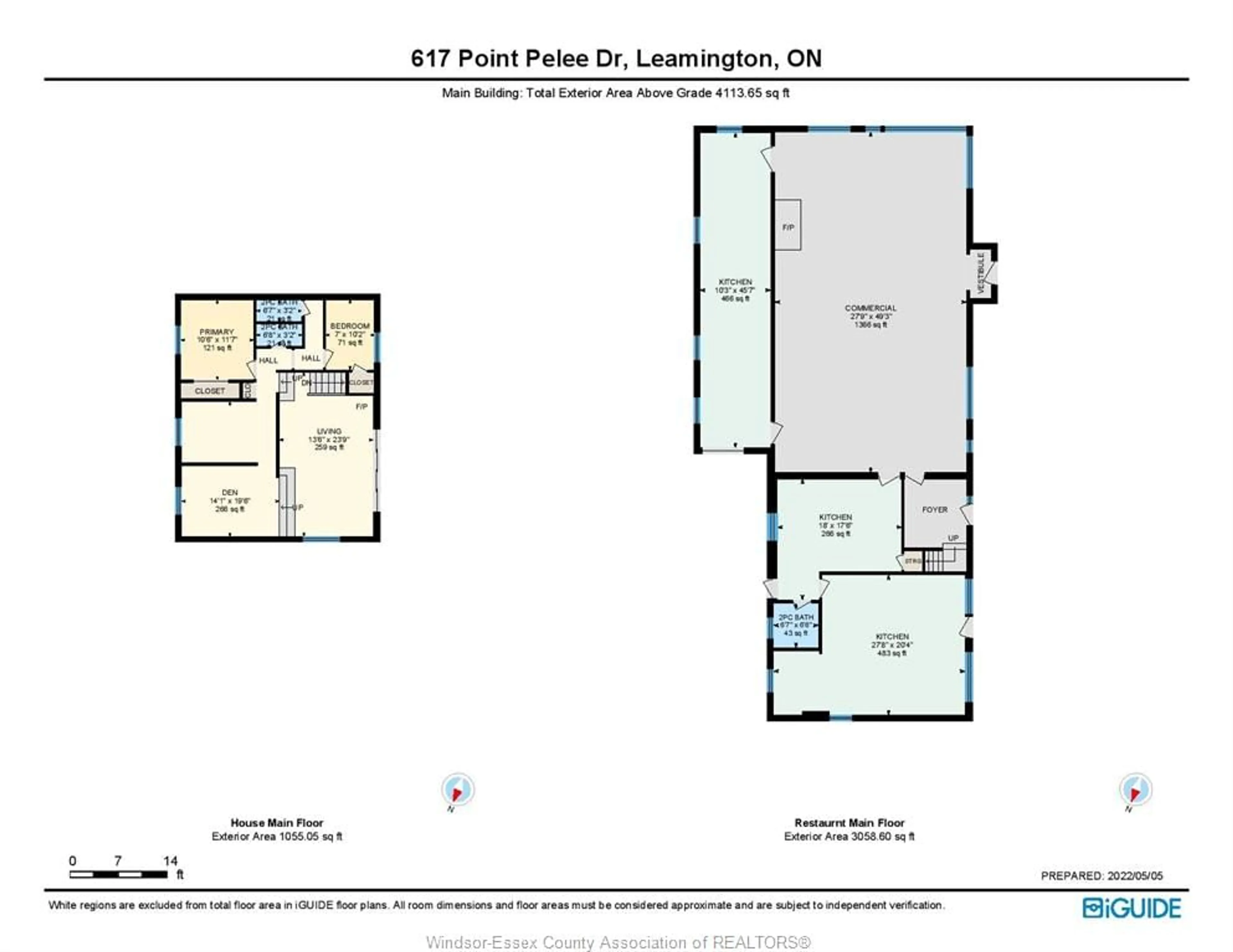 Floor plan for 617 POINT PELEE, Leamington Ontario N8H 3V4