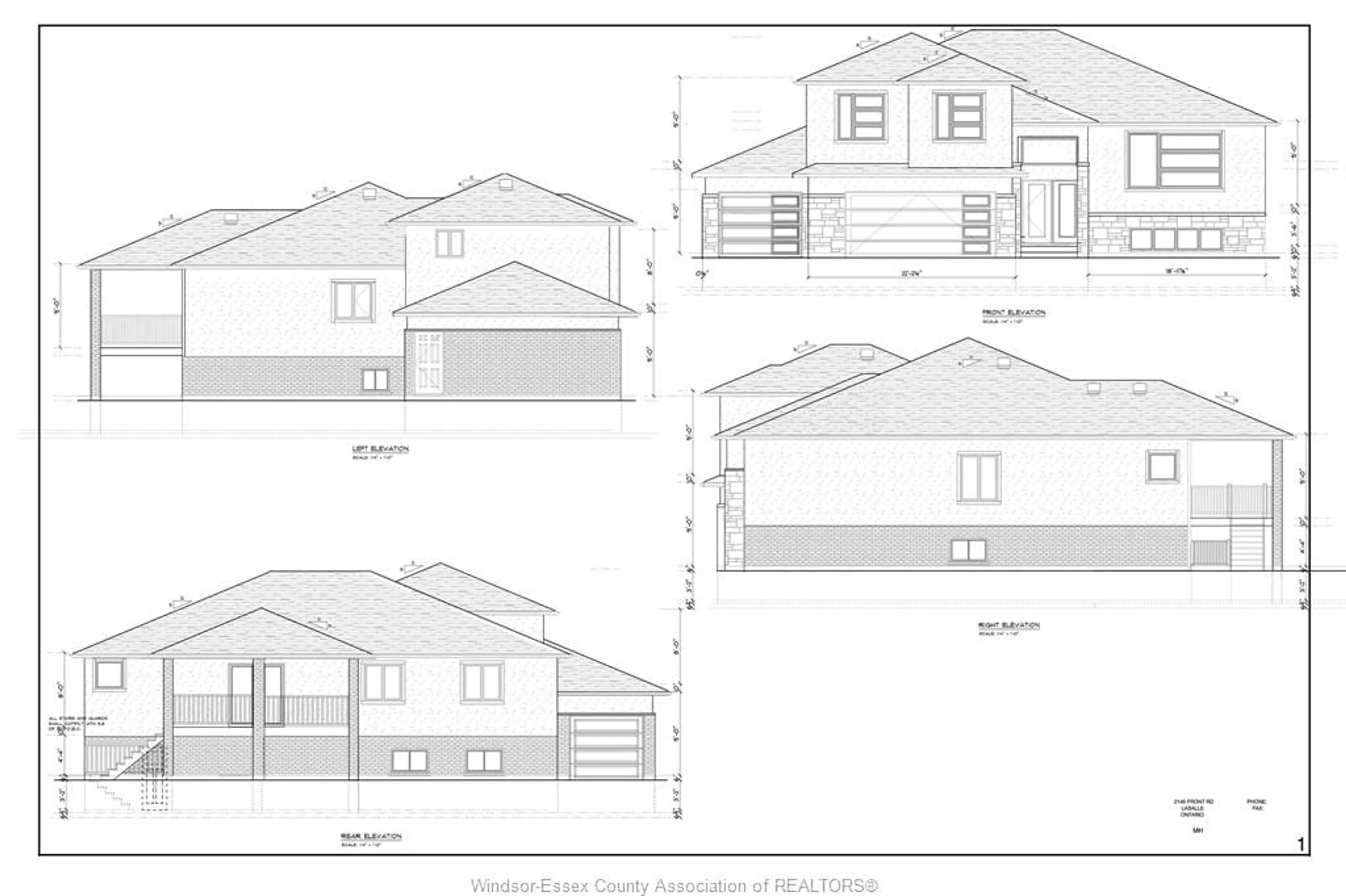 Frontside or backside of a home for 2145 FRONT Rd, Amherstburg Ontario N9V 3R3