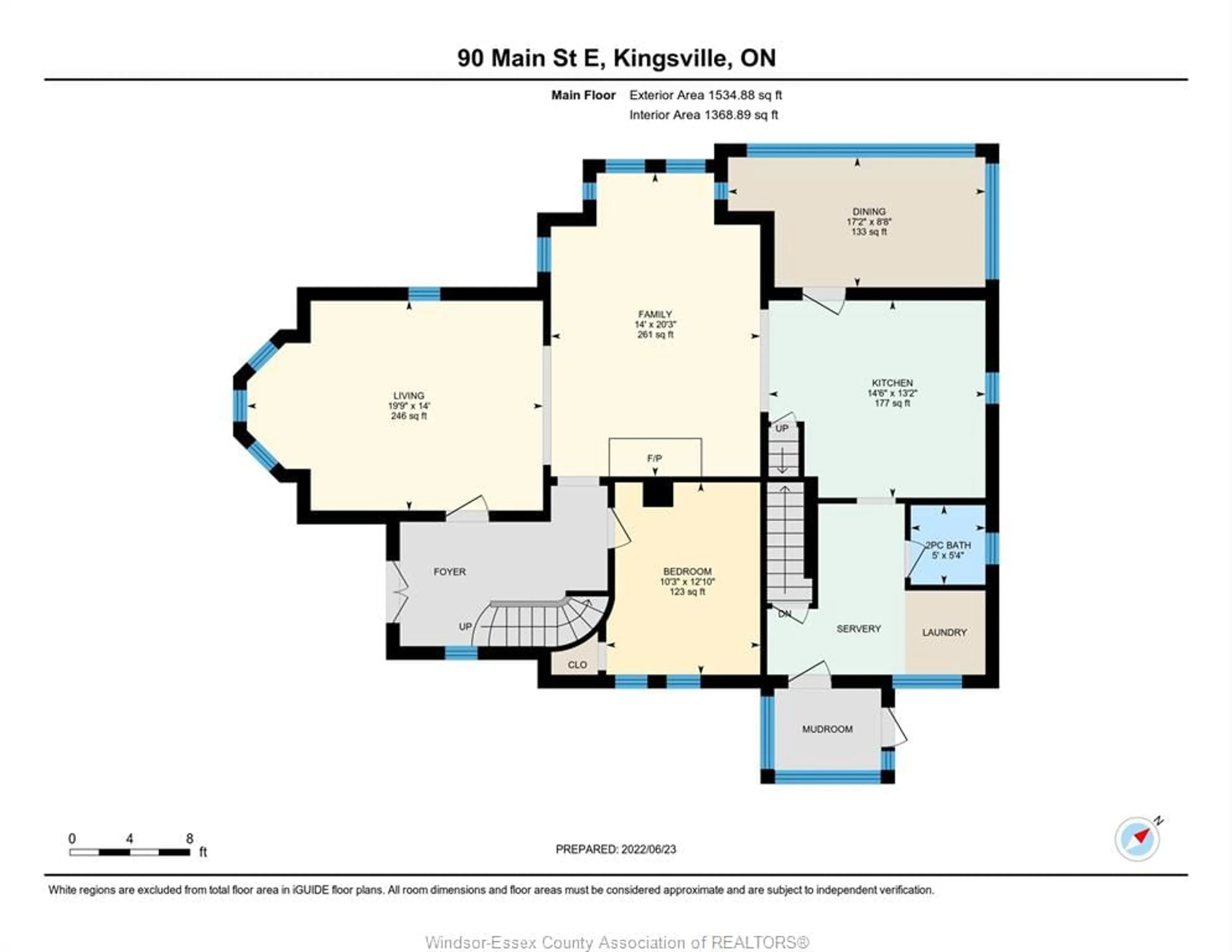 Floor plan for 90 Main St, Kingsville Ontario N9Y1A4