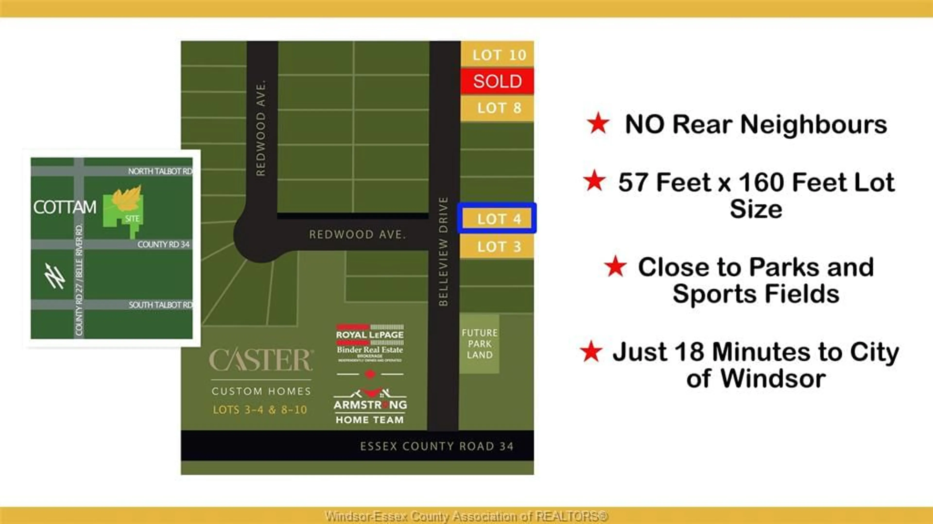 Floor plan for Lot 4 Belleview Dr, Kingsville Ontario N0R 1B0