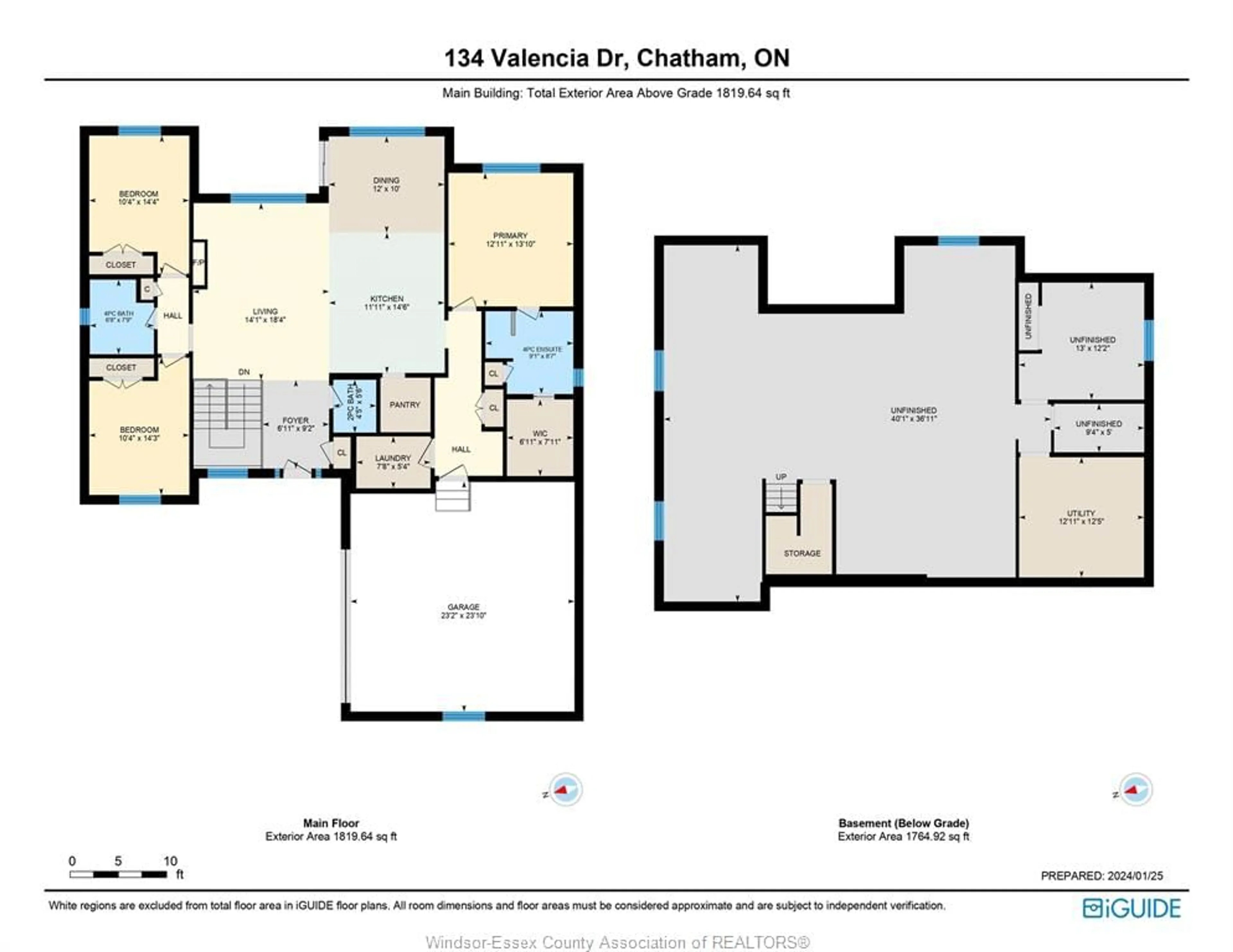 Floor plan for 134 VALENCIA Dr, Chatham Ontario N7L 0H3