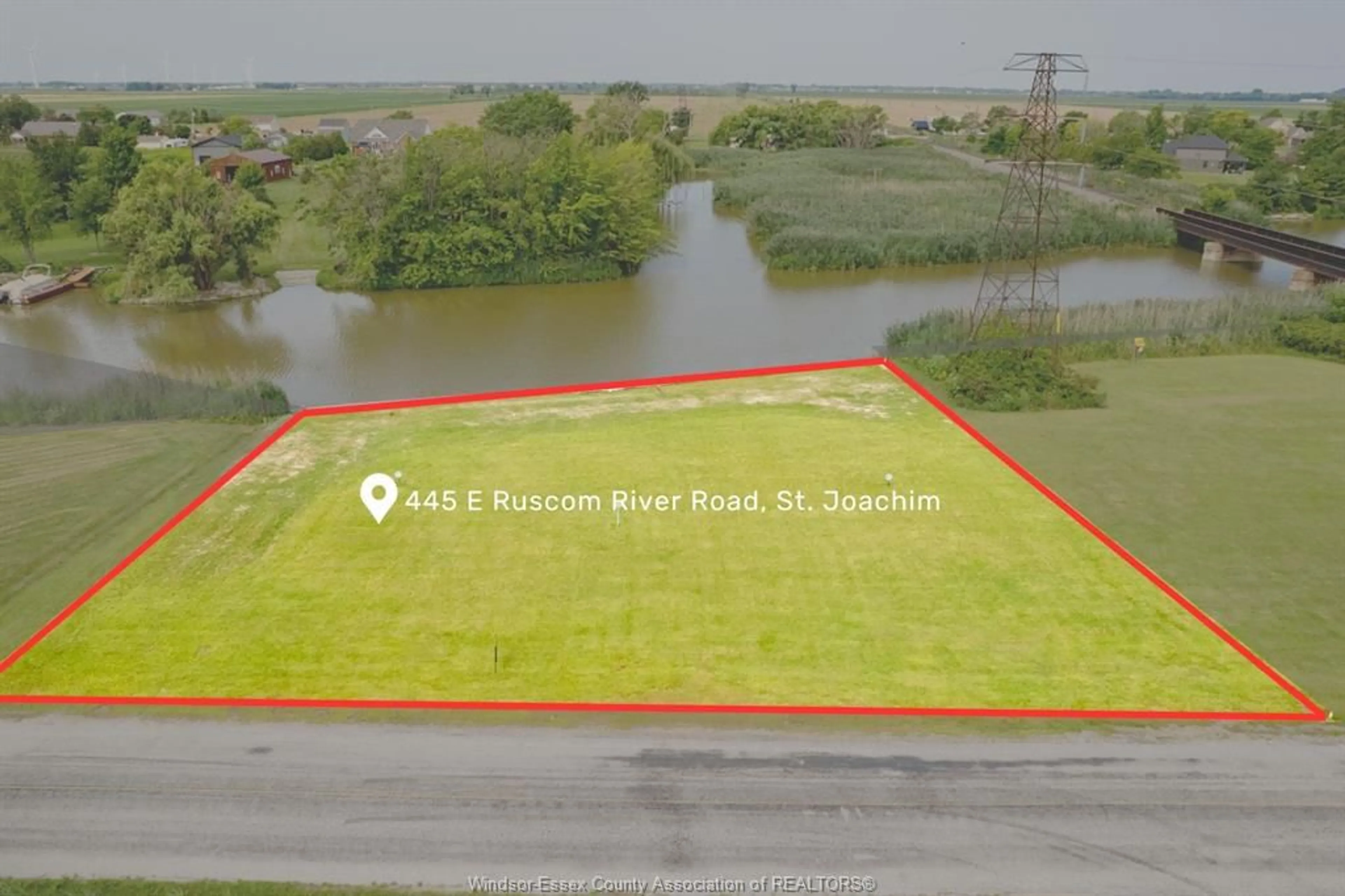 Street view for 445 EAST RUSCOM RIVER Rd, St. Joachim Ontario N0R 1S0