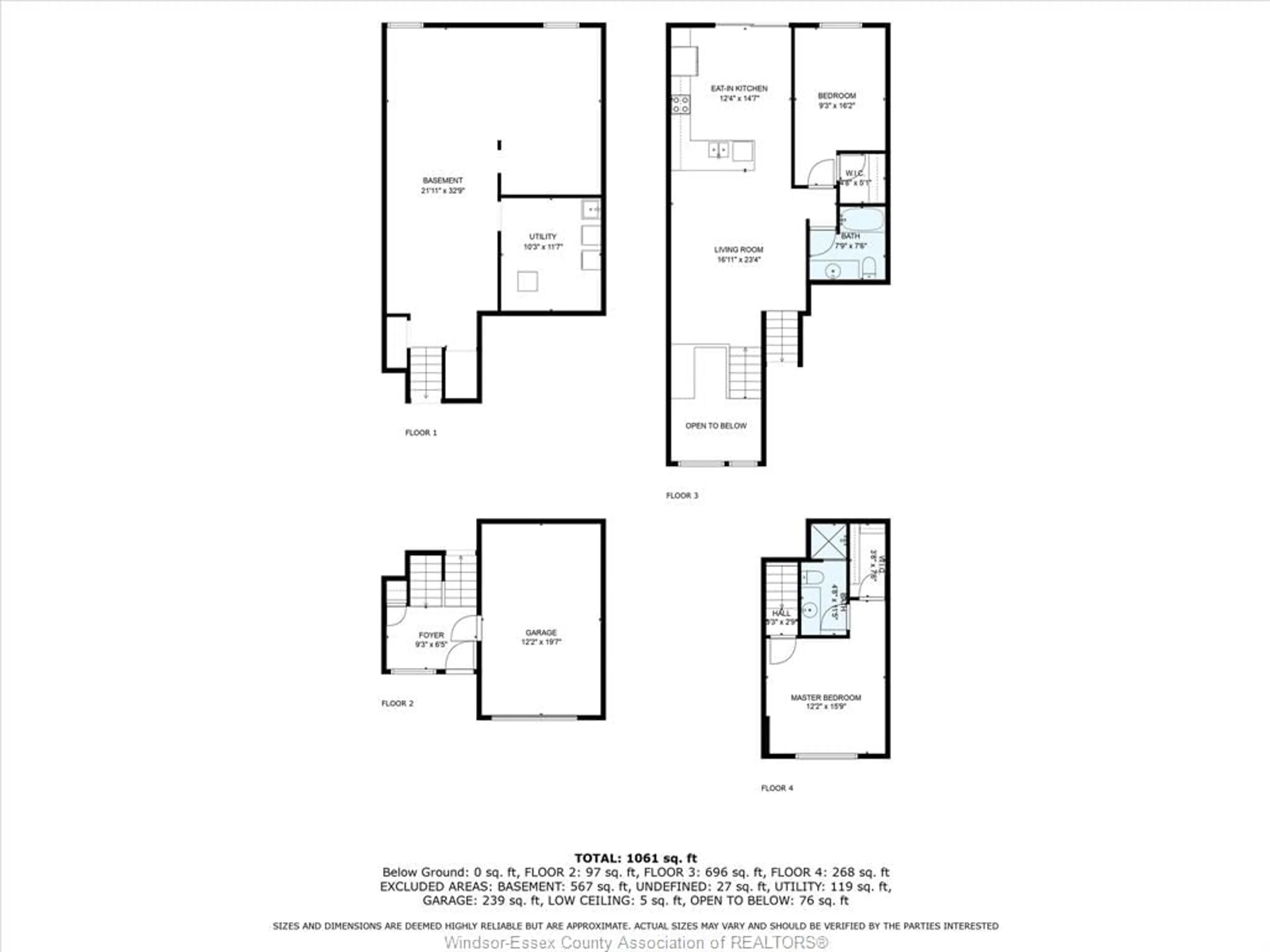 Floor plan for 11924 MAITLAND, Windsor Ontario N8P 0B9