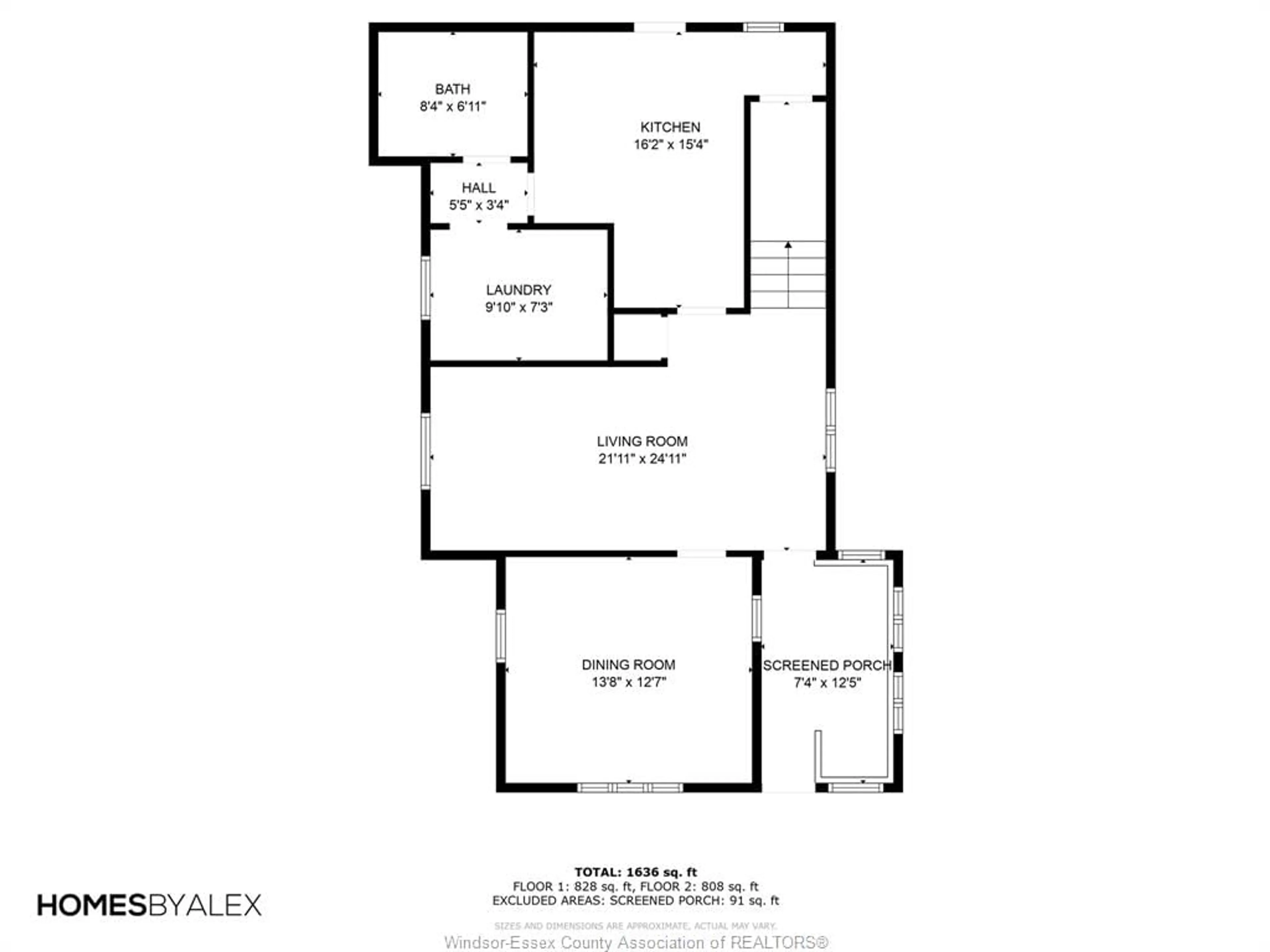 Floor plan for 133 Aberdeen, Merlin Ontario N0P 1W0