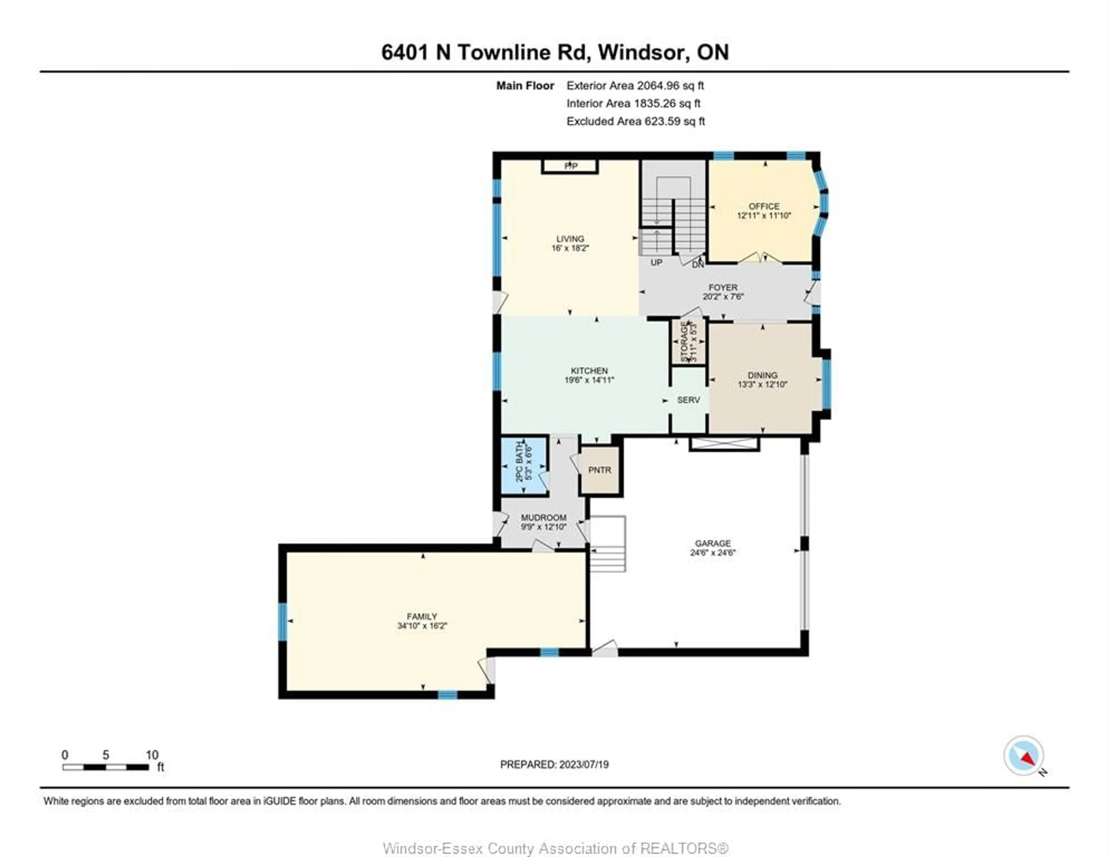 Floor plan for 6401 NORTH TOWNLINE Rd, Amherstburg Ontario N9H 0M5