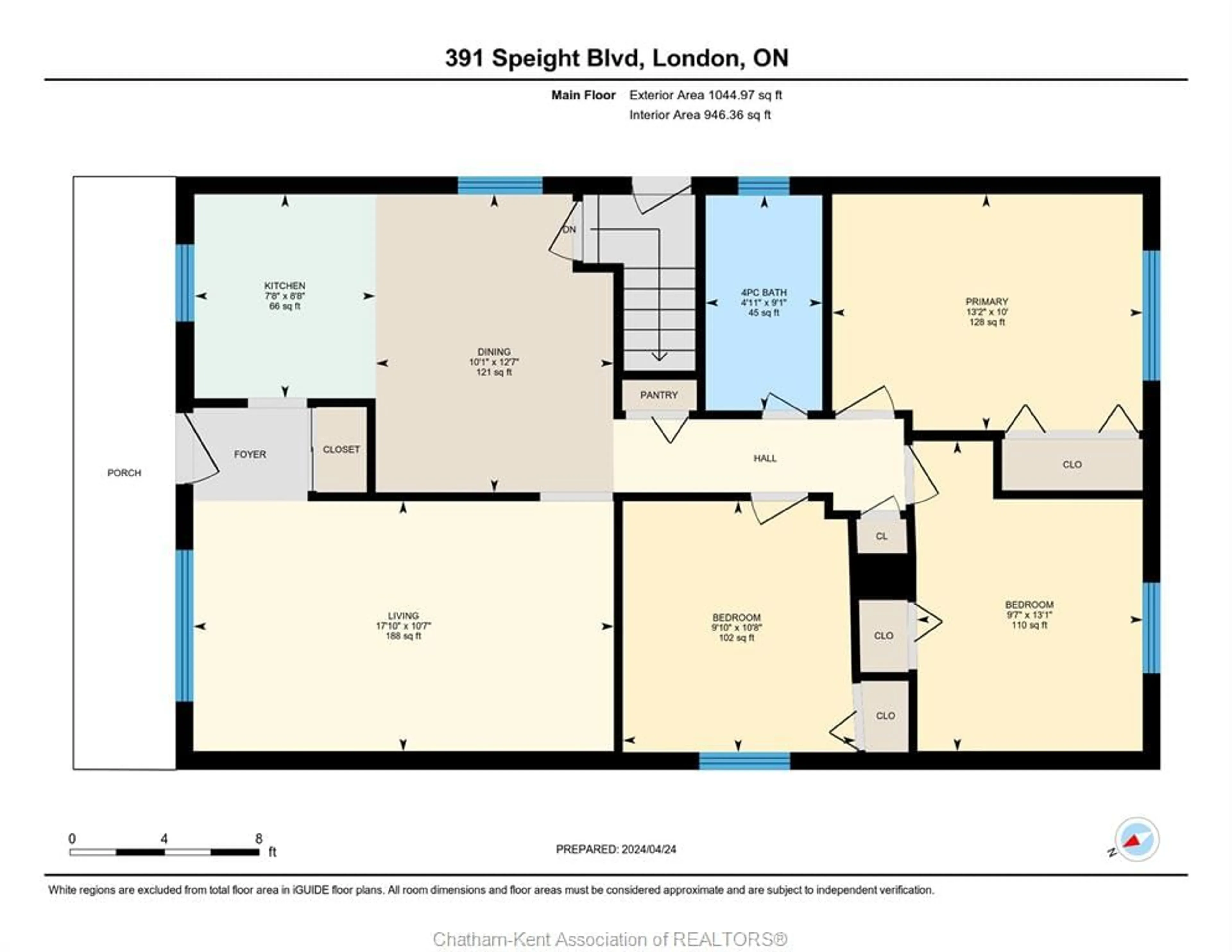 Floor plan for 391 Speight Blvd, London Ontario N5V 3J8