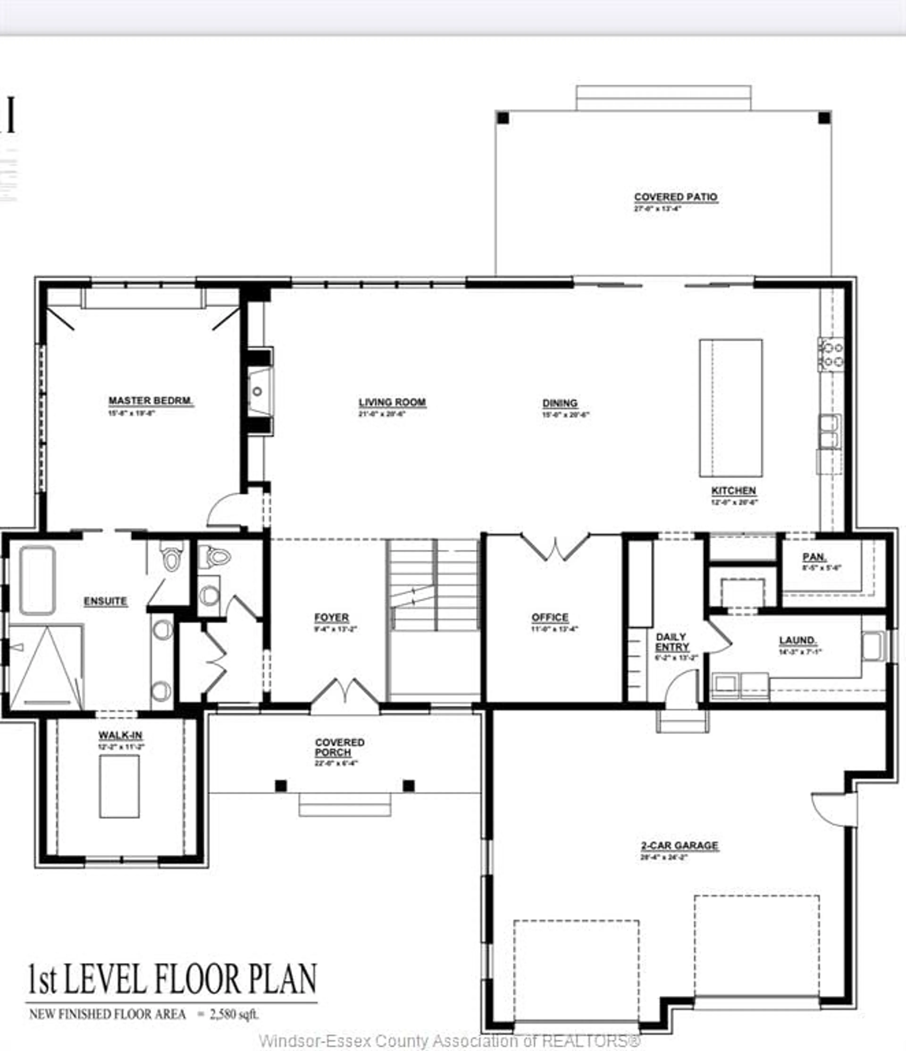 Floor plan for 38 York, Kingsville Ontario N9Y 0G3