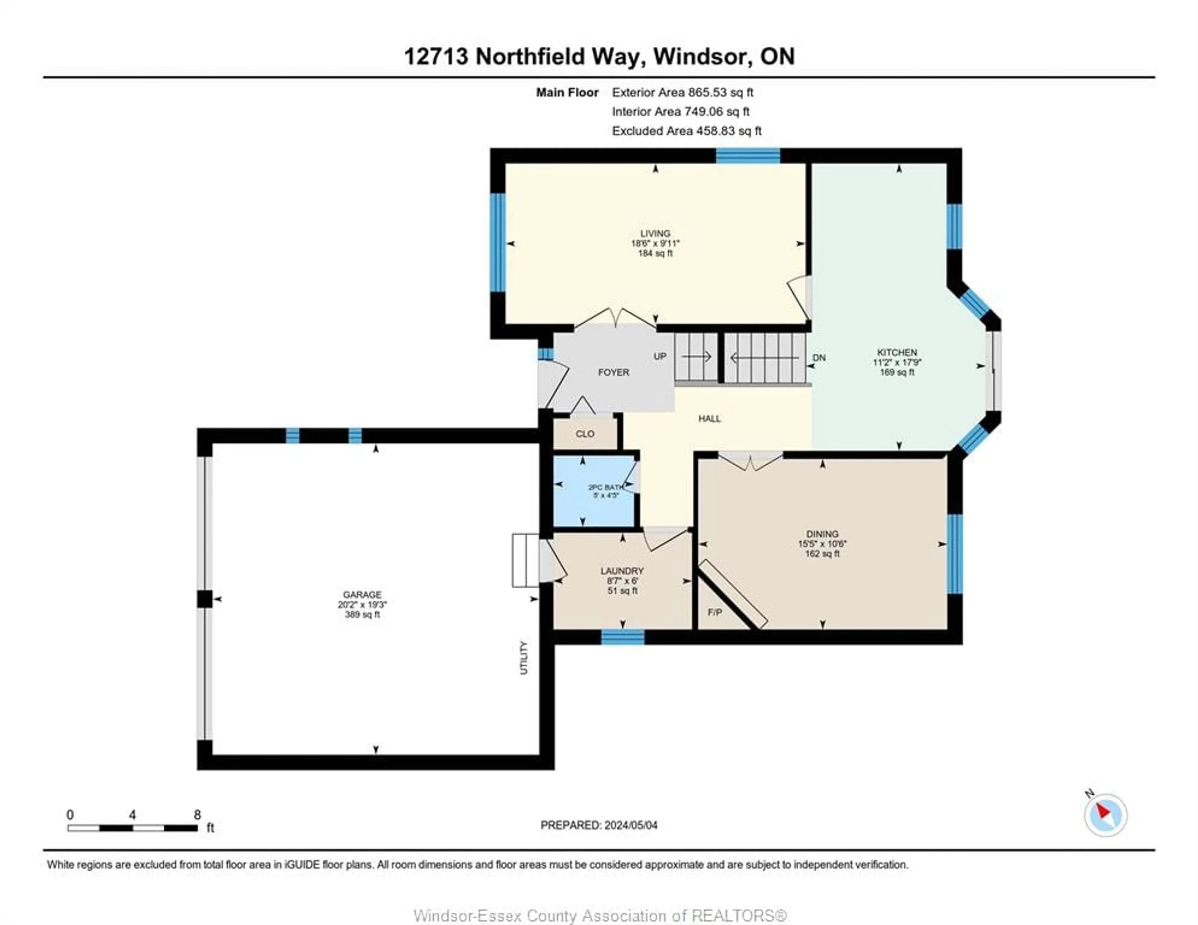 Floor plan for 12713 NORTHFIELD Way, Tecumseh Ontario N8N 4W8