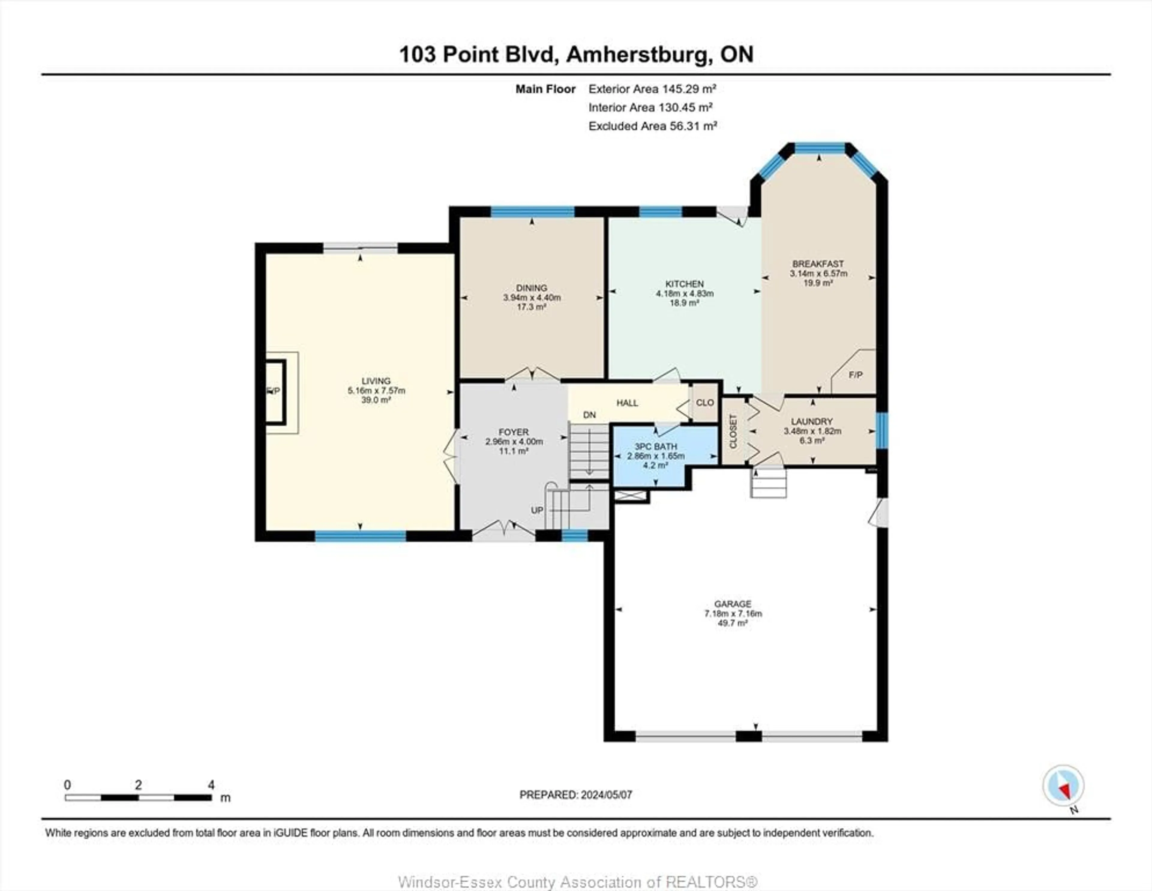 Floor plan for 103 POINT, Amherstburg Ontario N9V 2Y8