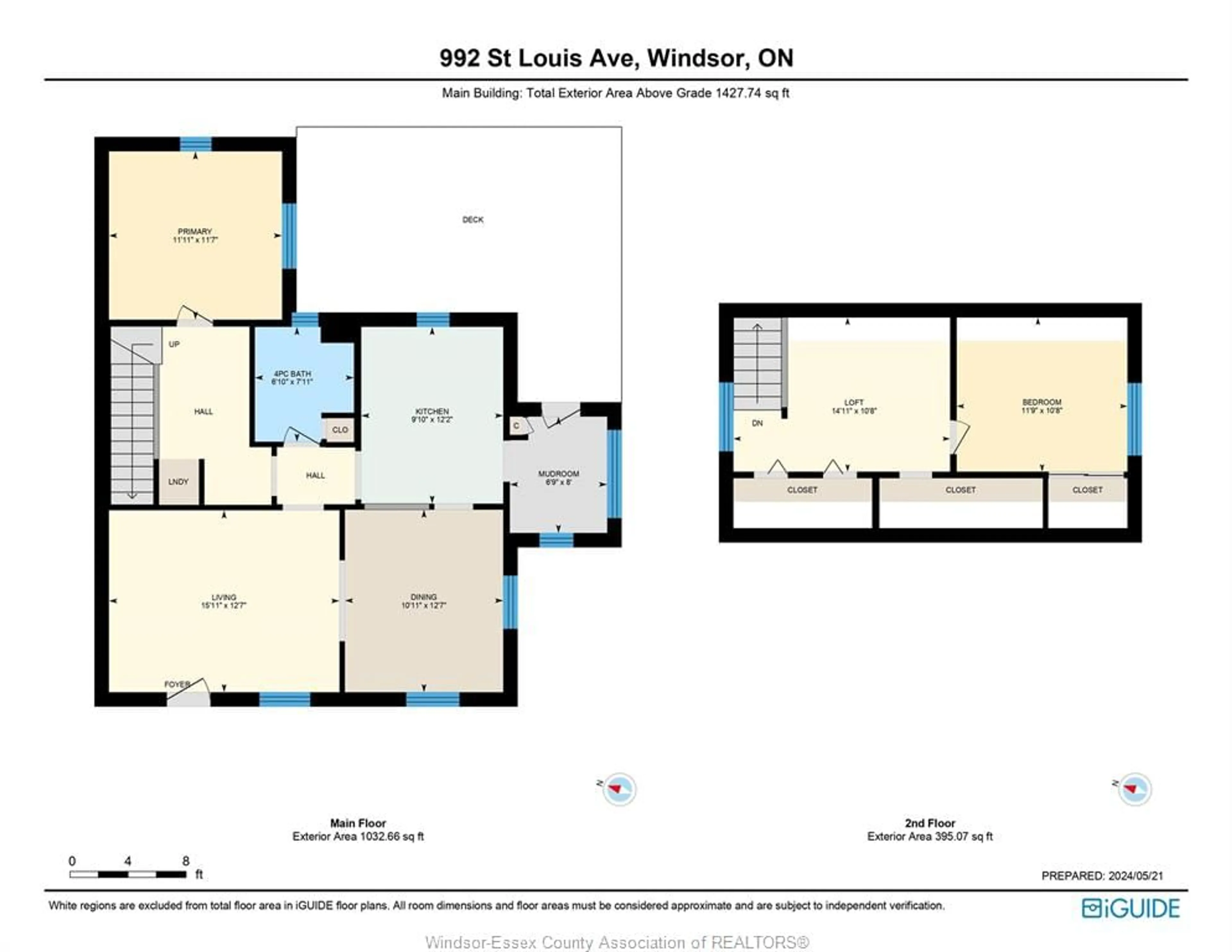 Floor plan for 992 St. Louis, Windsor Ontario N8S 2K7