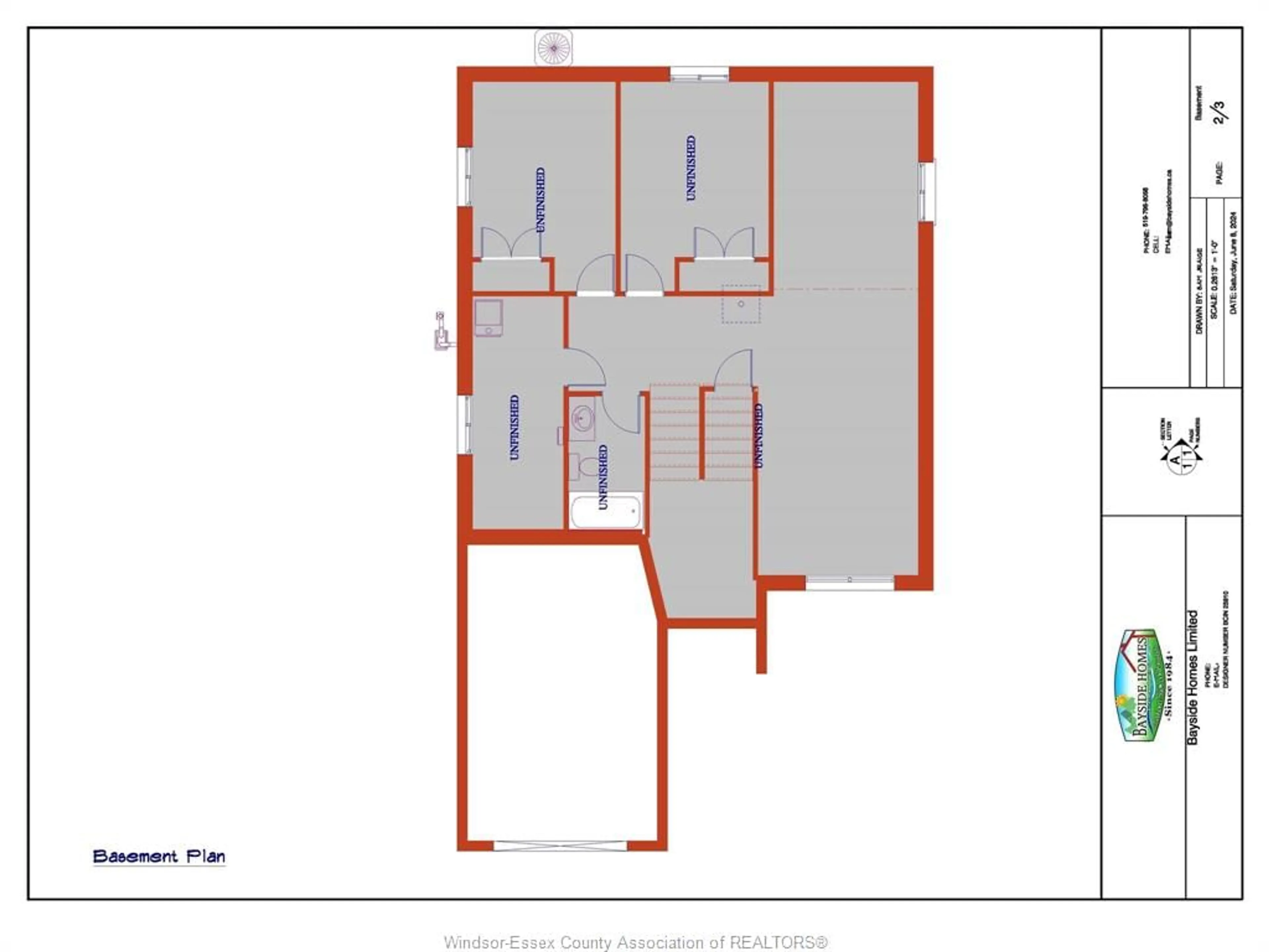 Floor plan for 1825 MELDRUM, Windsor Ontario N8W 4E1