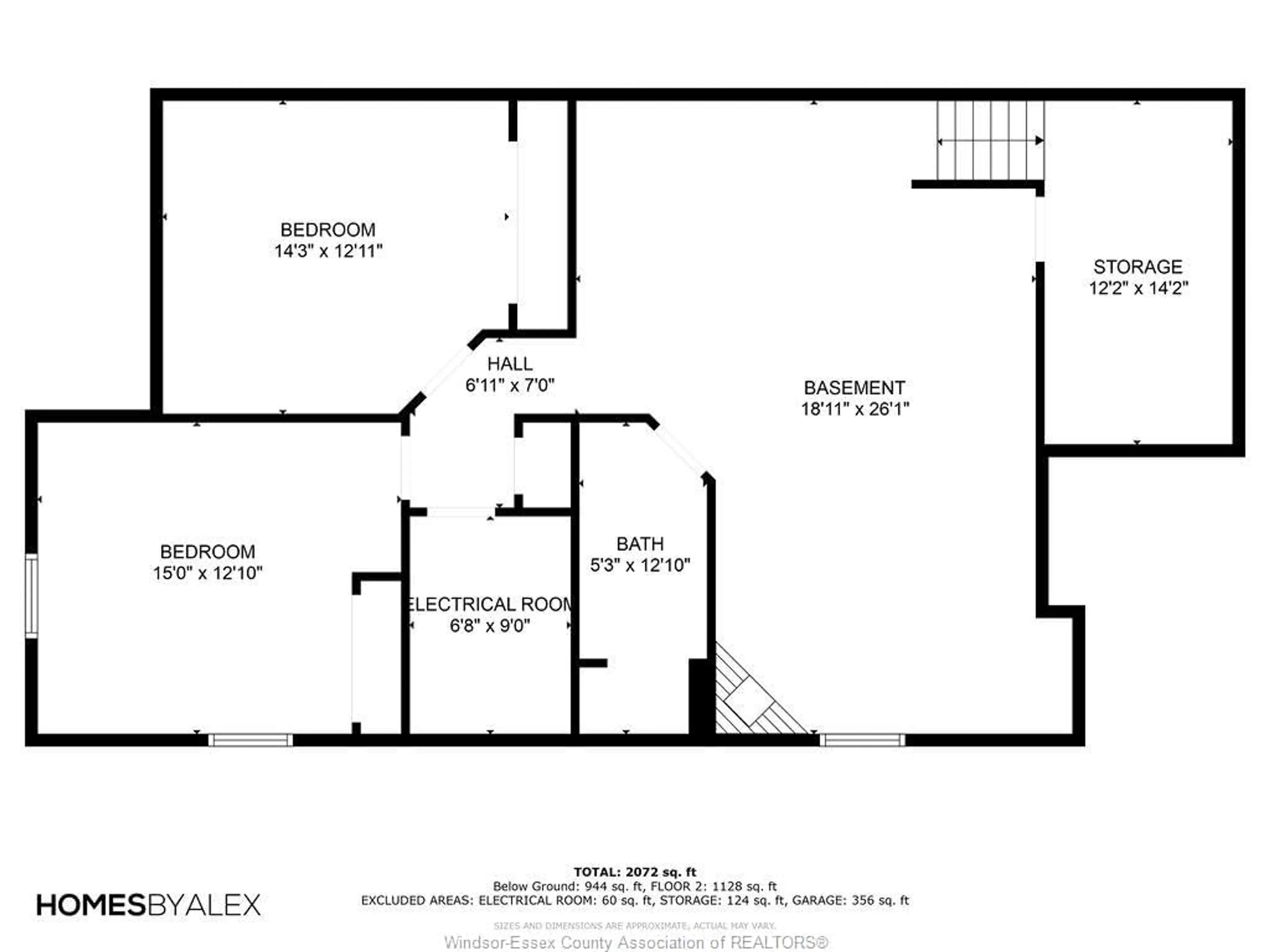 Floor plan for 334 Cooper Cres, Belle River Ontario N0R 1A0