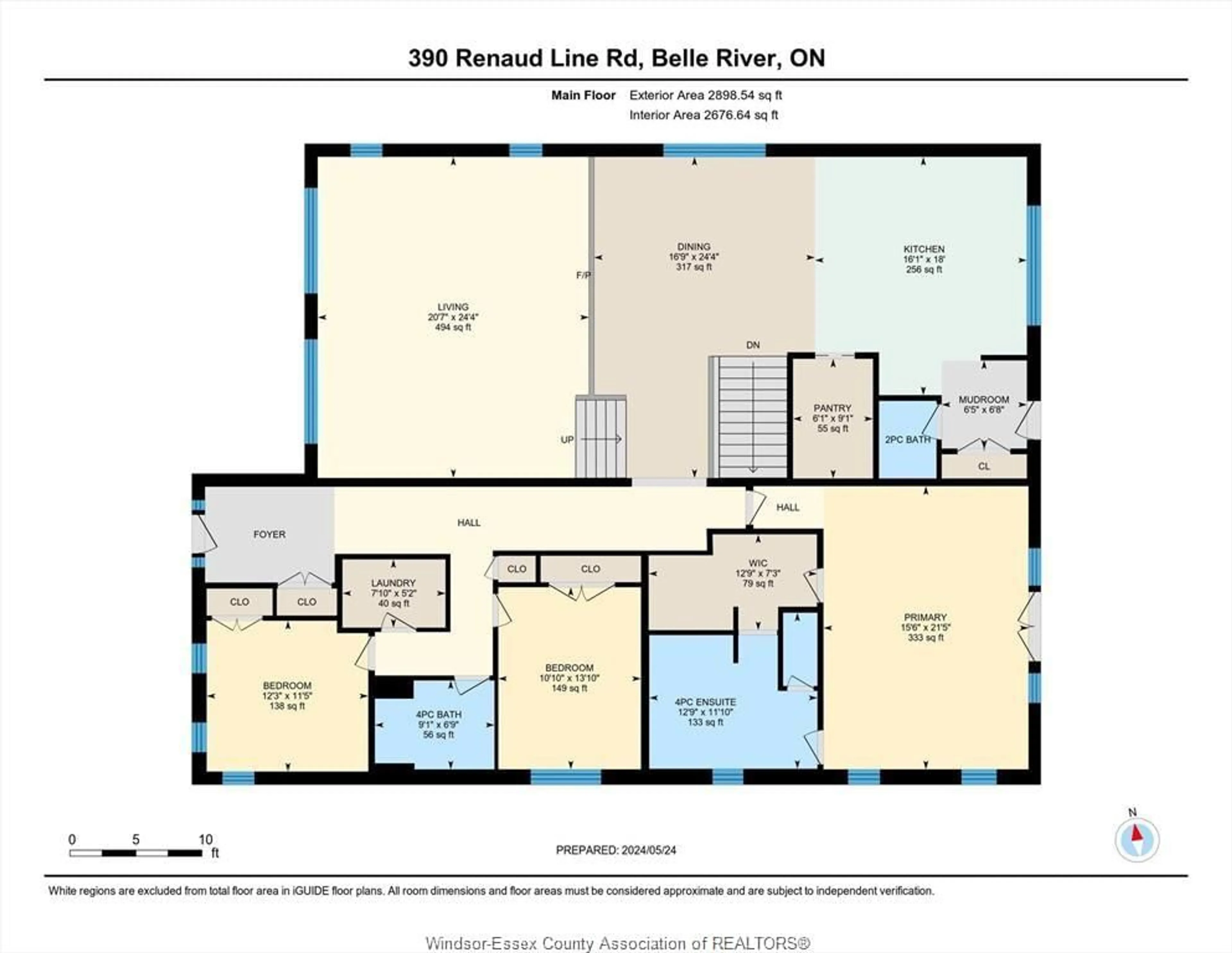 Floor plan for 390 Renaud Line, Lakeshore Ontario N0R 1A0