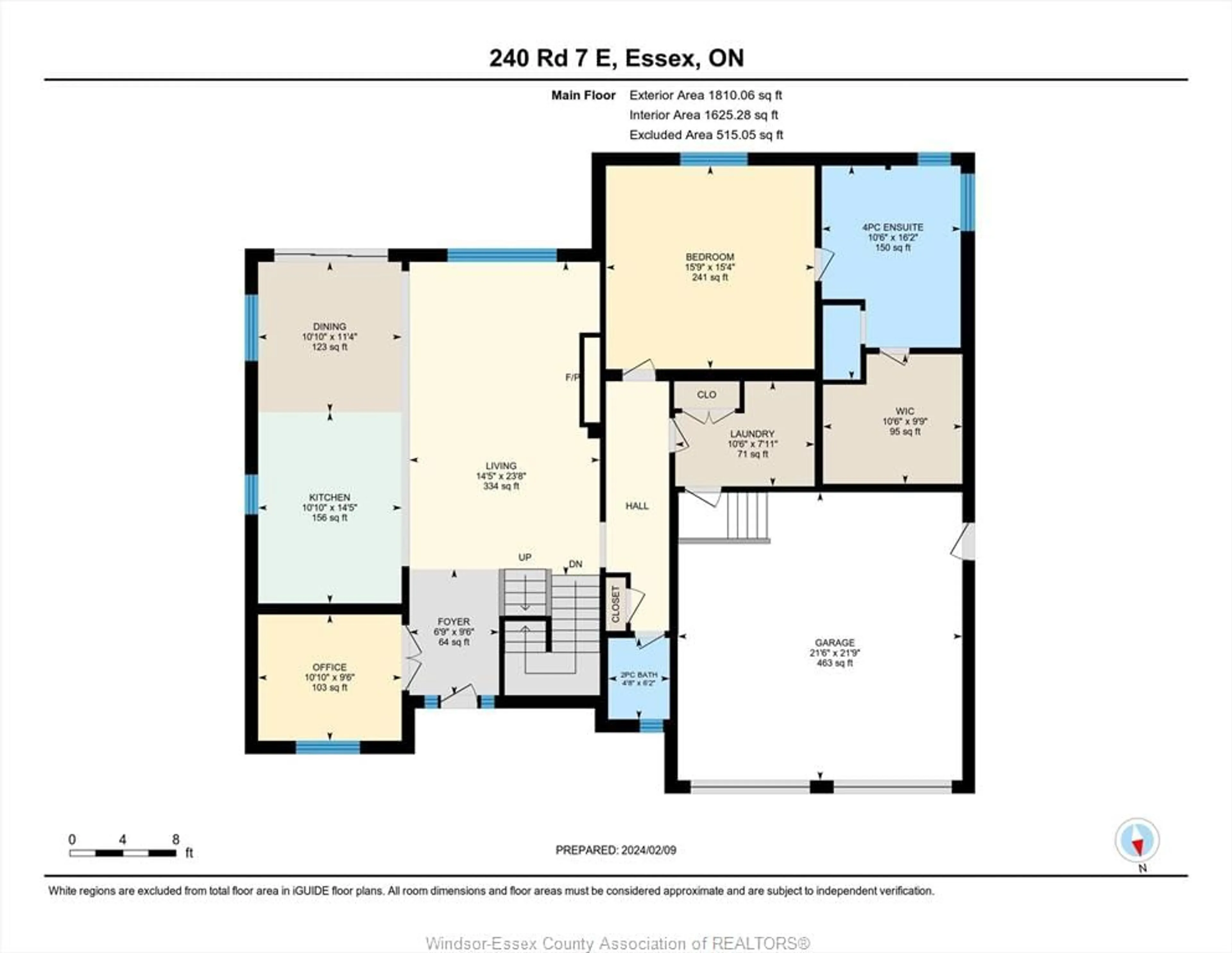 Floor plan for 240 Road 7, Kingsville Ontario N0R 1B0