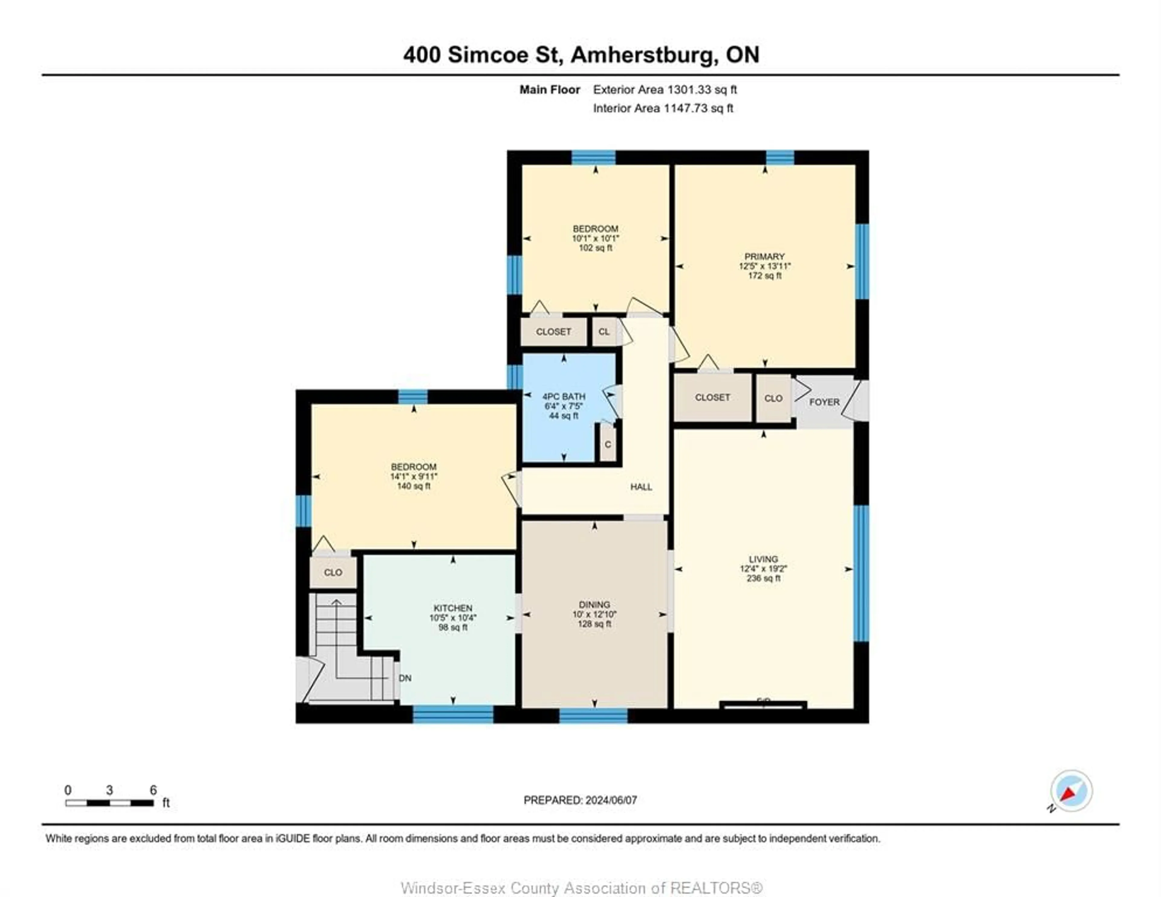 Floor plan for 400 SIMCOE St, Amherstburg Ontario N9V 1N3