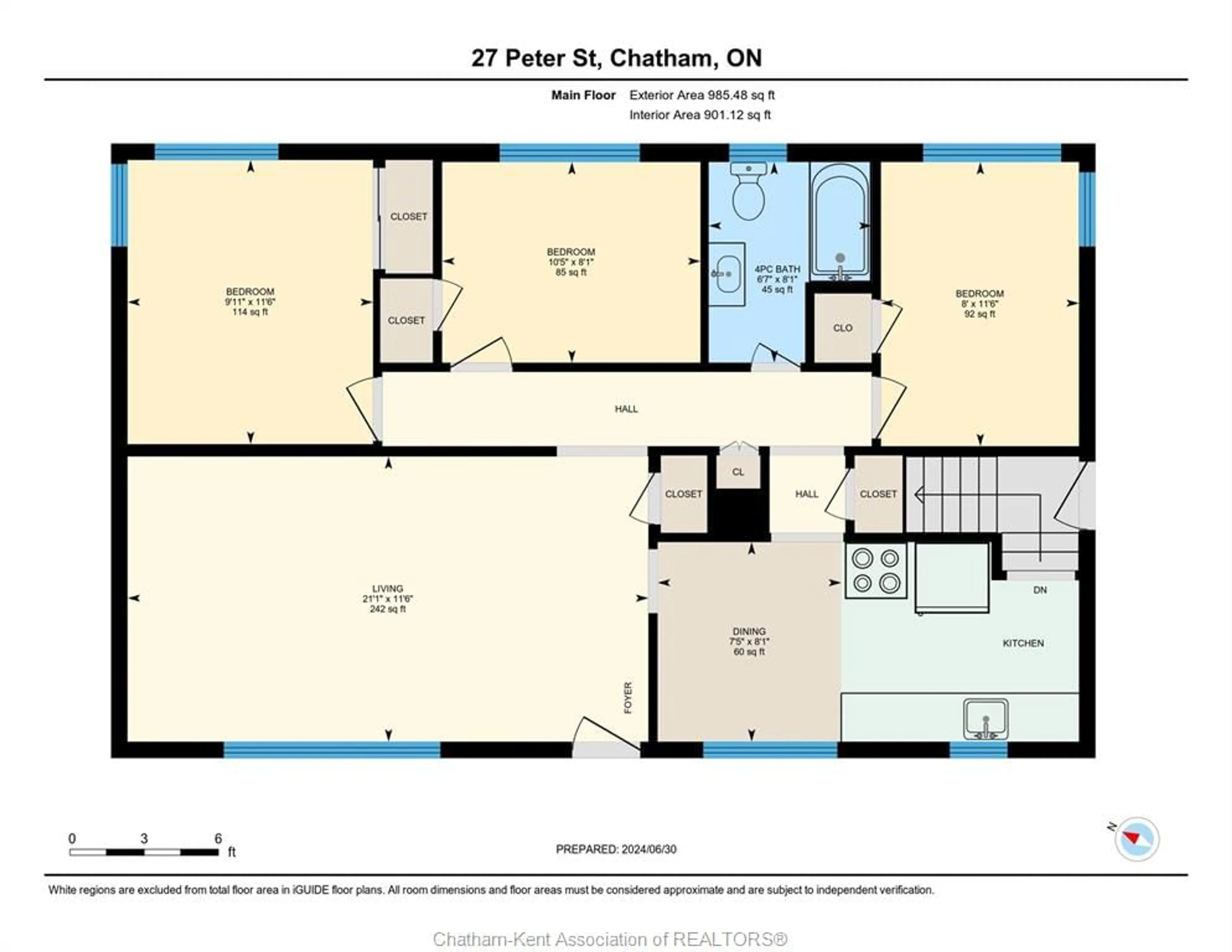 Floor plan for 27 PETER St, Chatham Ontario N7M 5B2