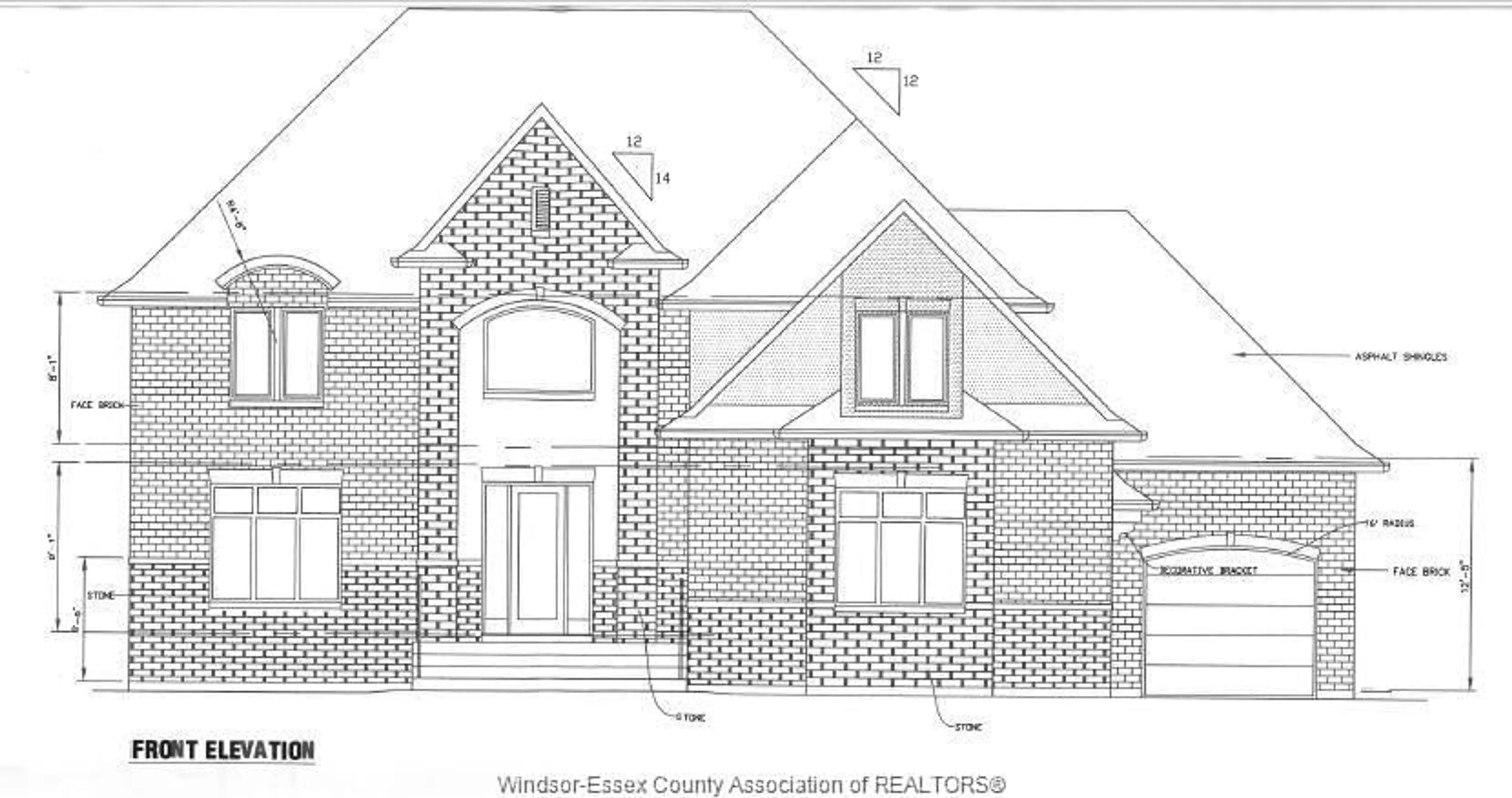 Home with brick exterior material for LOT 3 SILVERLEAF ESTATES, LaSalle Ontario A0A 0A0