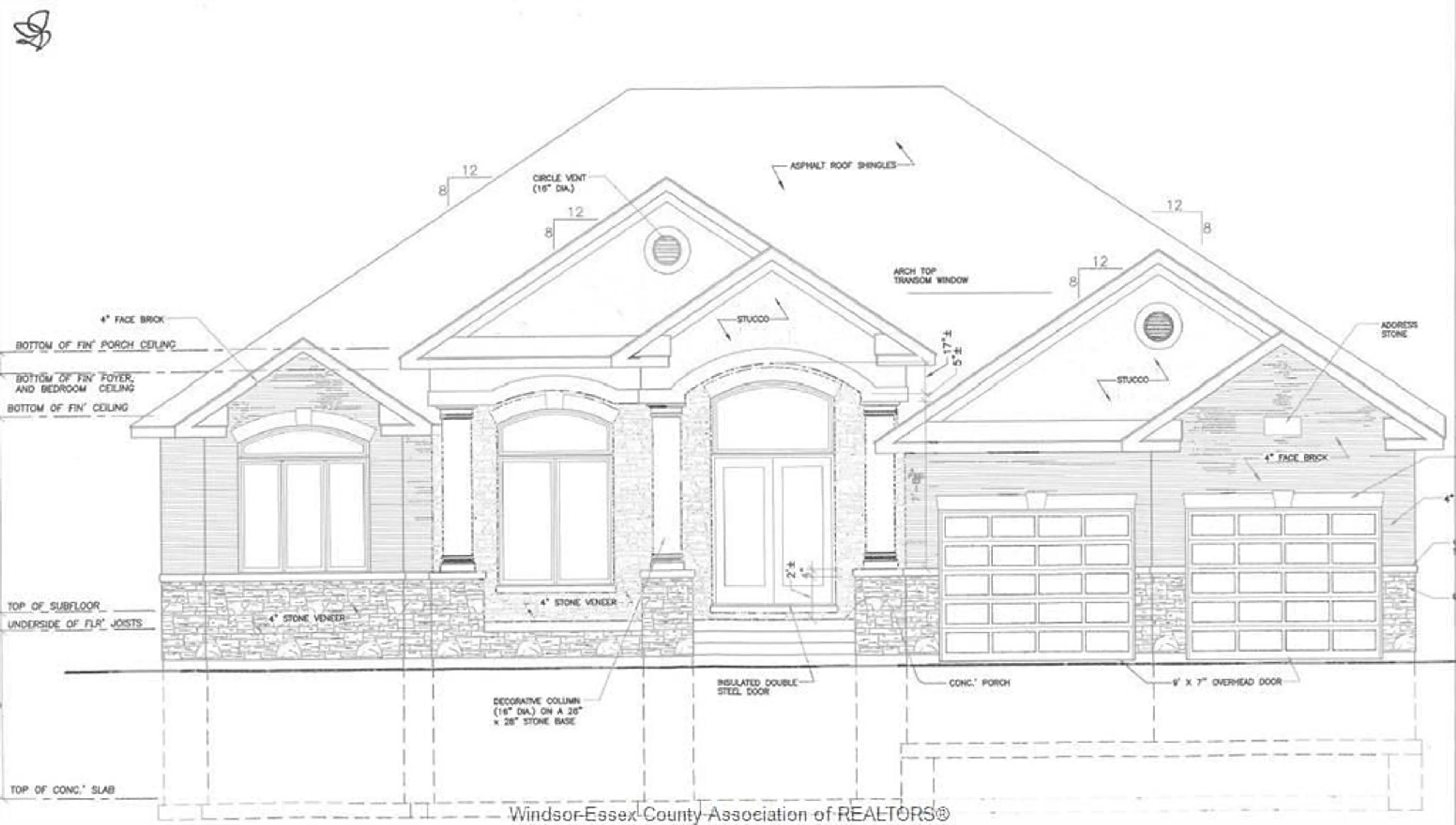 Home with brick exterior material for LOT 4 SILVERLEAF ESTATES, LaSalle Ontario A0A 0A0