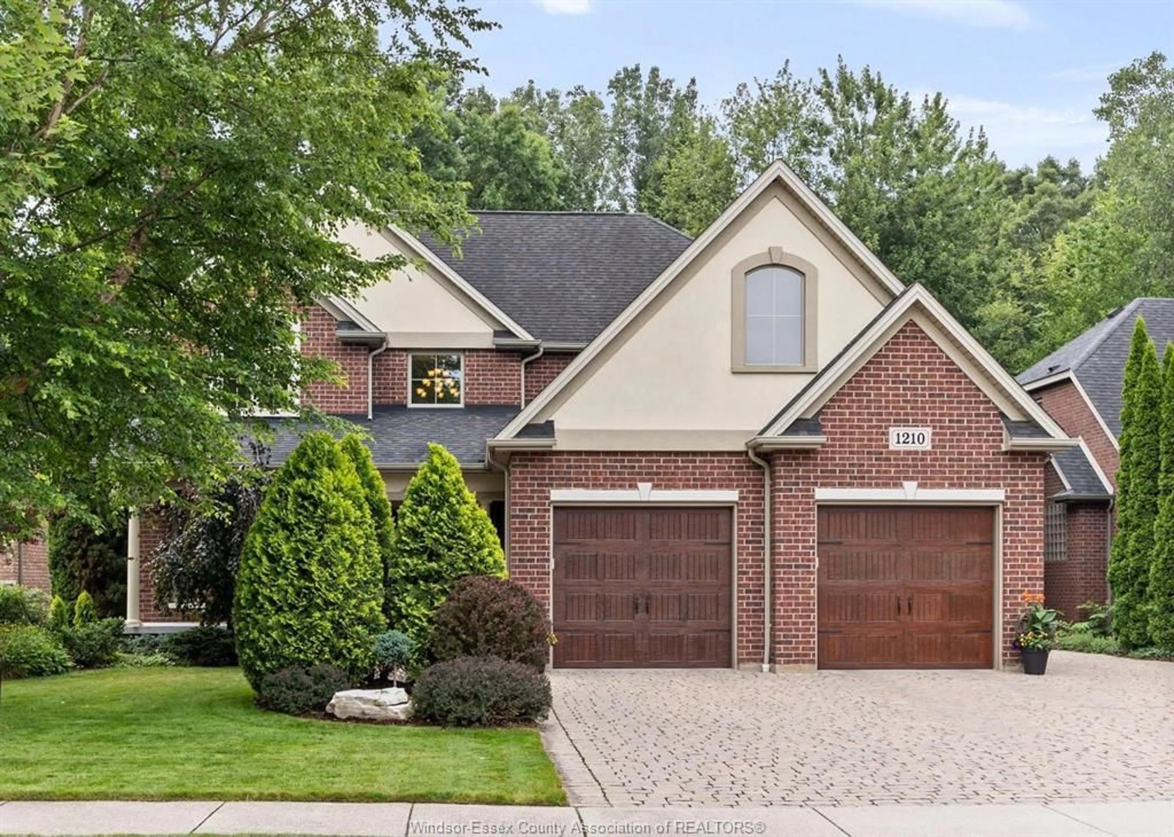 Home with brick exterior material for 1210 DEERVIEW, LaSalle Ontario N9J 0A2