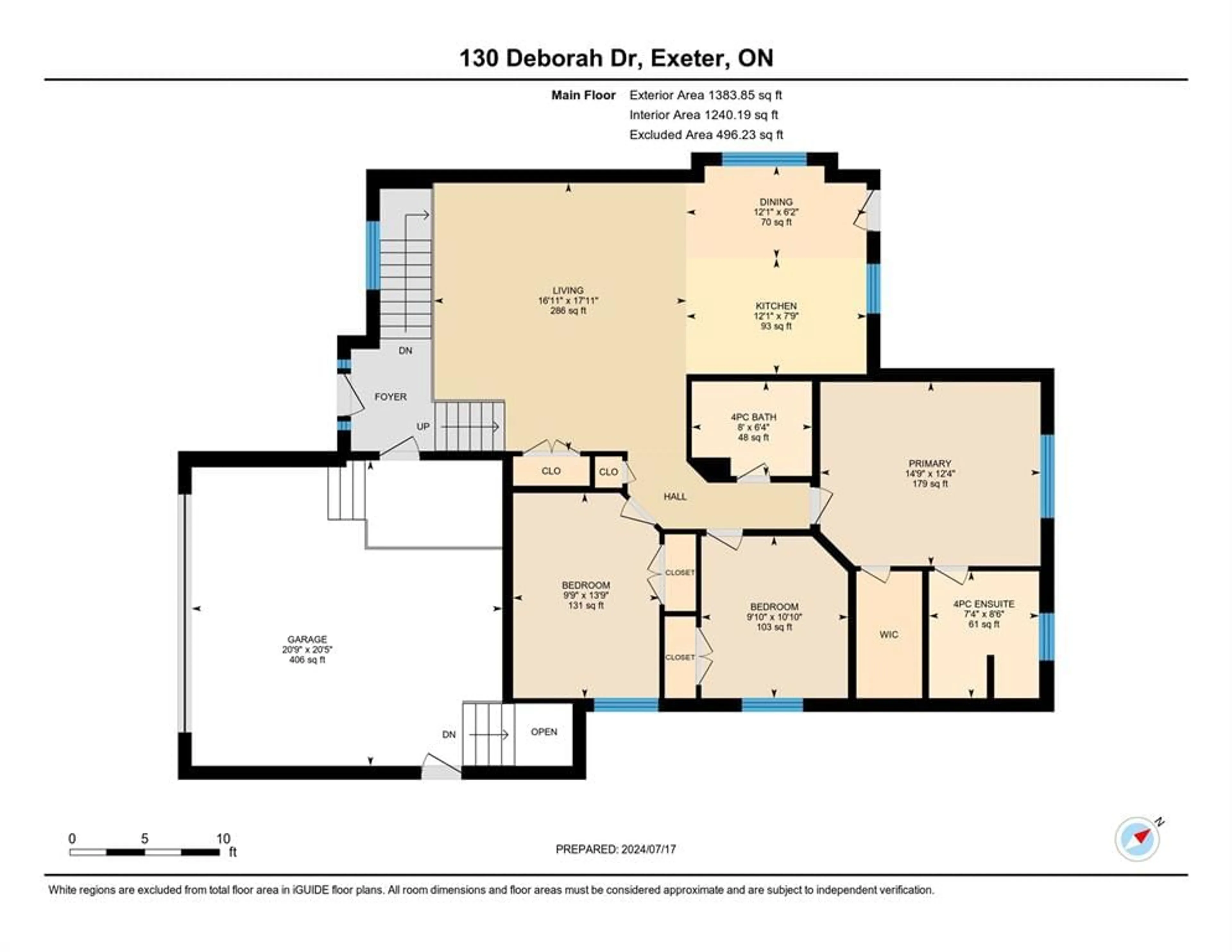 Floor plan for 130 DEBORAH Dr, Strathroy-Caradoc Ontario N7G 4E2