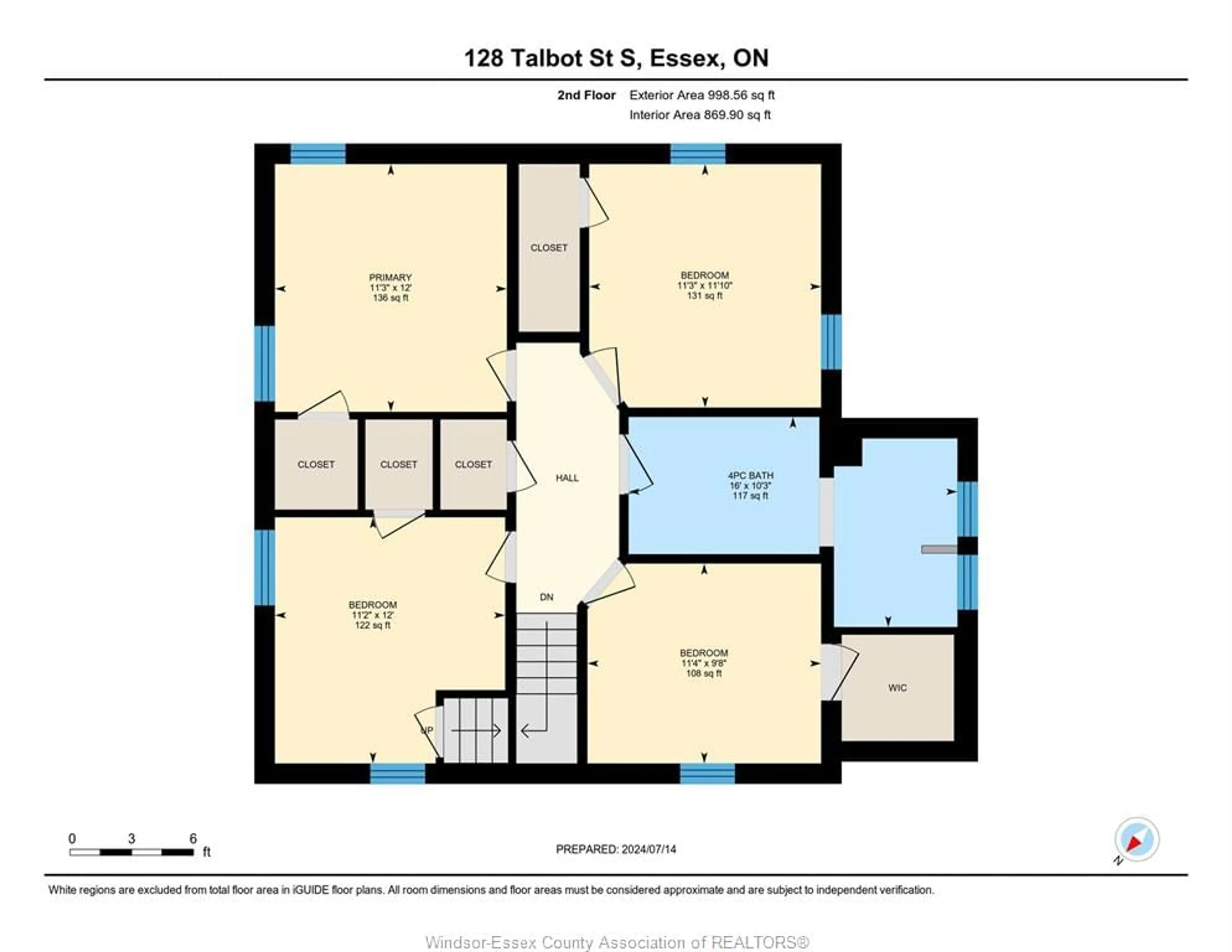 Floor plan for 128 TALBOT St, Essex Ontario N8M 1B4