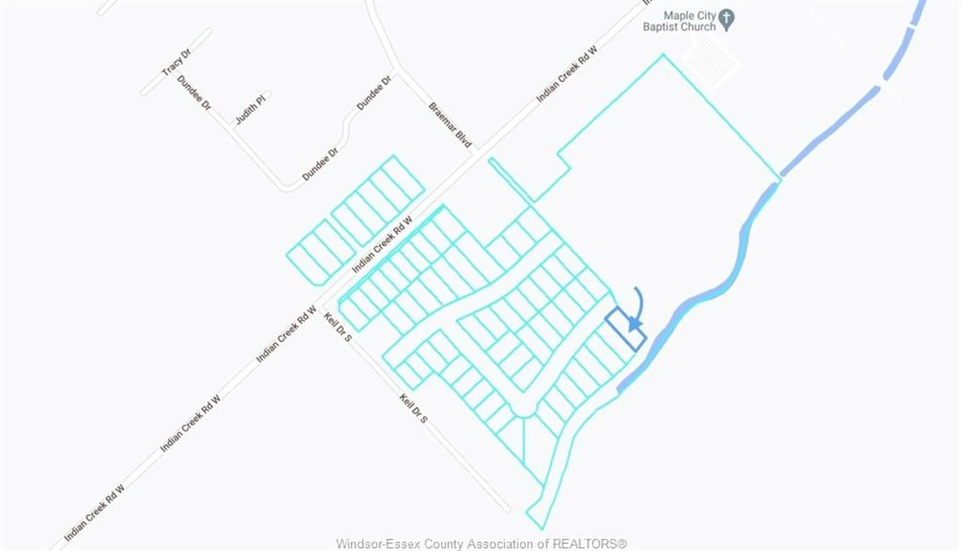 Picture of a map for 155 ROSEWOOD Cres, Chatham Ontario N7M 0P4