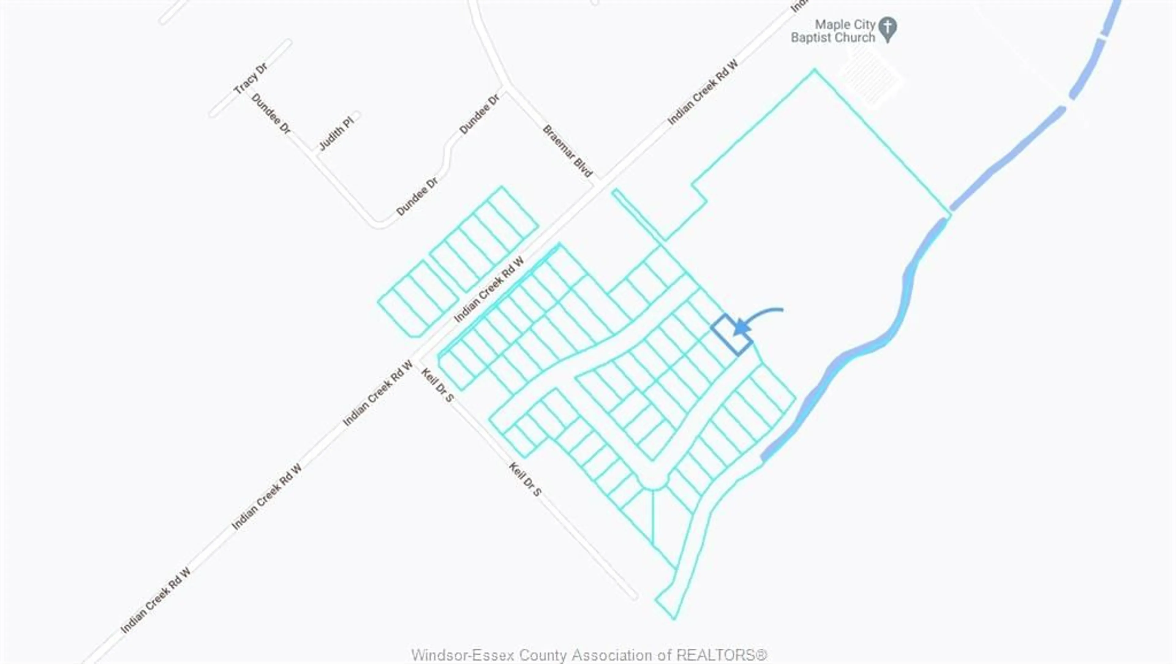 Picture of a map for 152 ROSEWOOD Cres, Chatham Ontario N7M 0P4