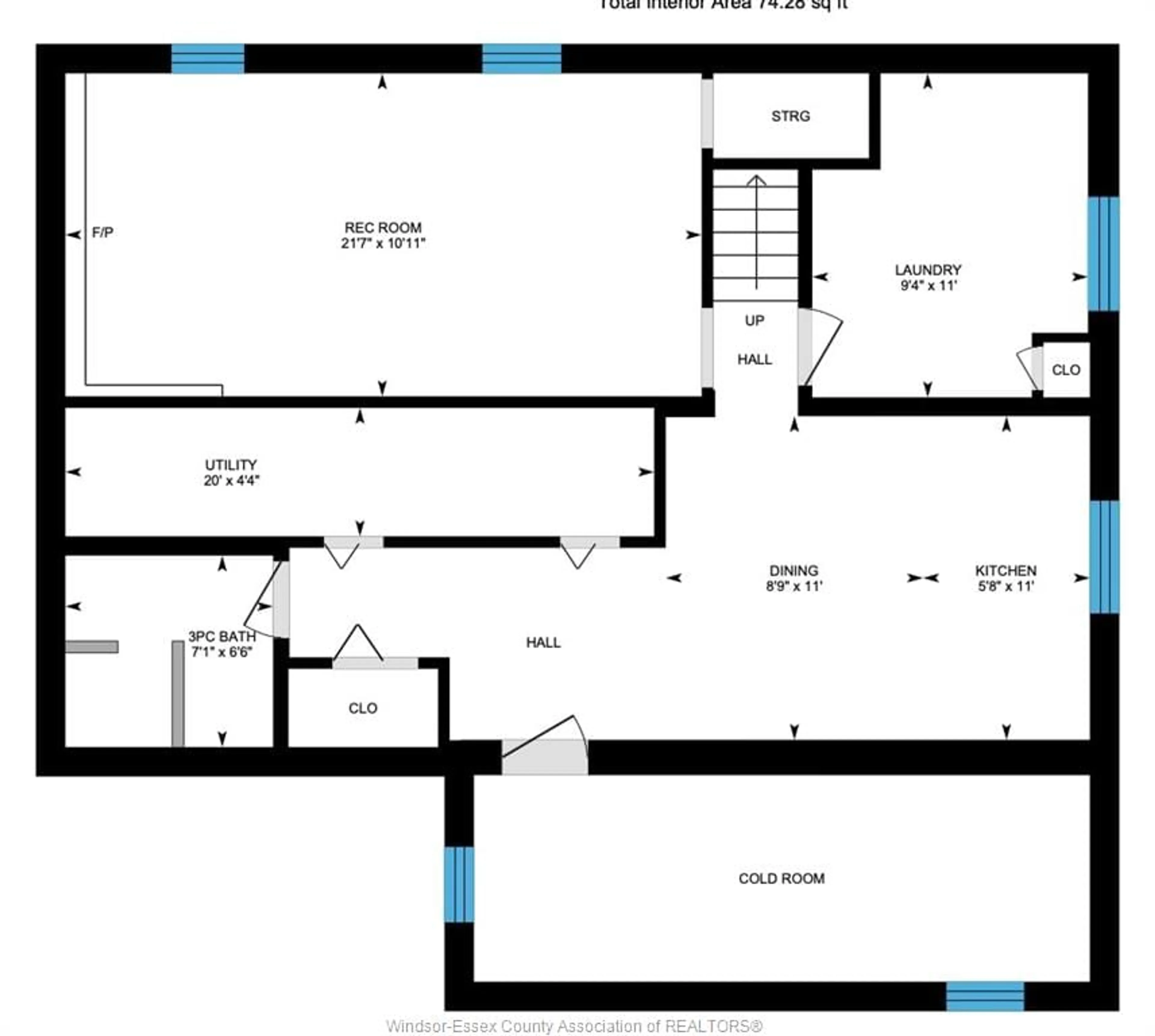 Floor plan for 457 WATSON Ave, Windsor Ontario N8S 3S5