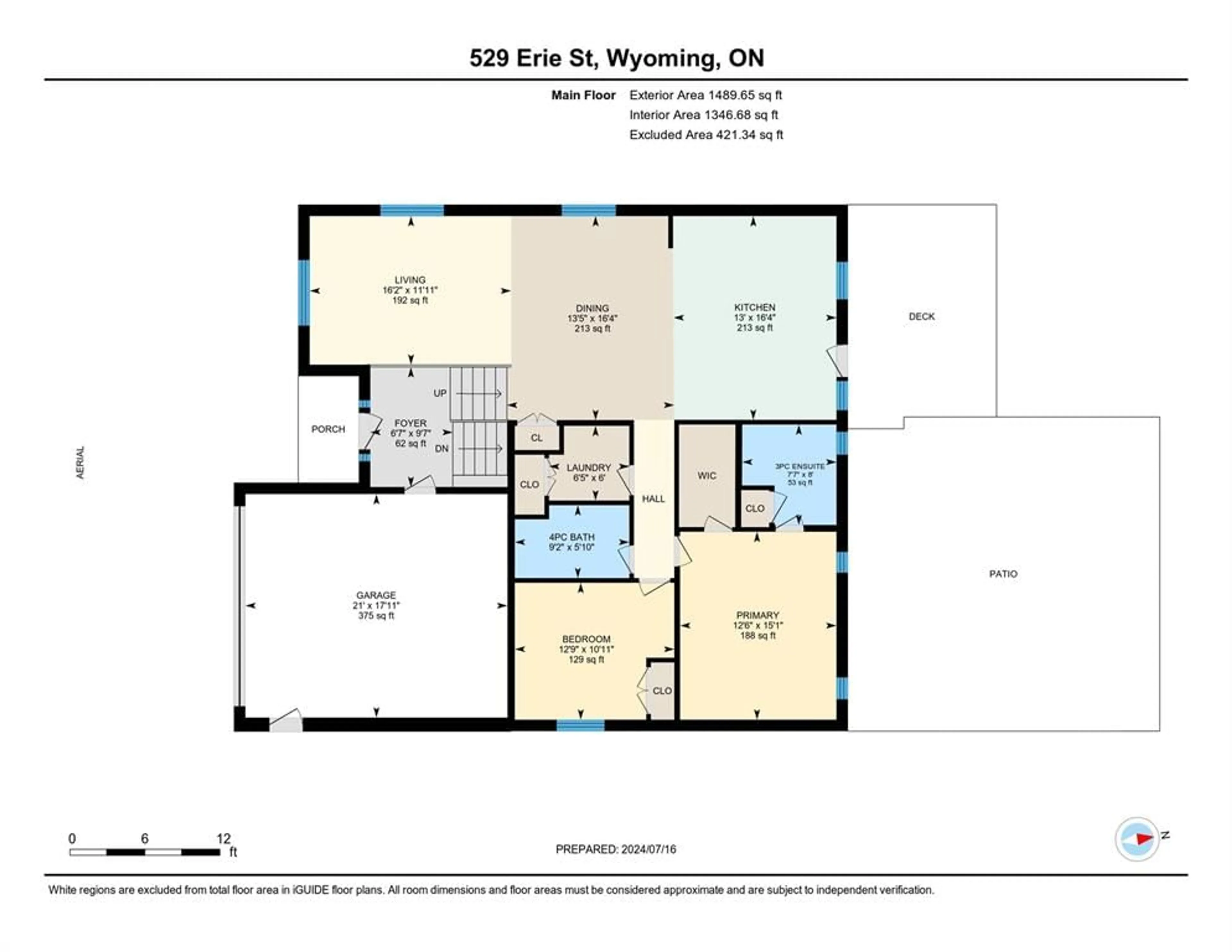 Floor plan for 529 ERIE St, Plympton-Wyoming Ontario N0N 1T0