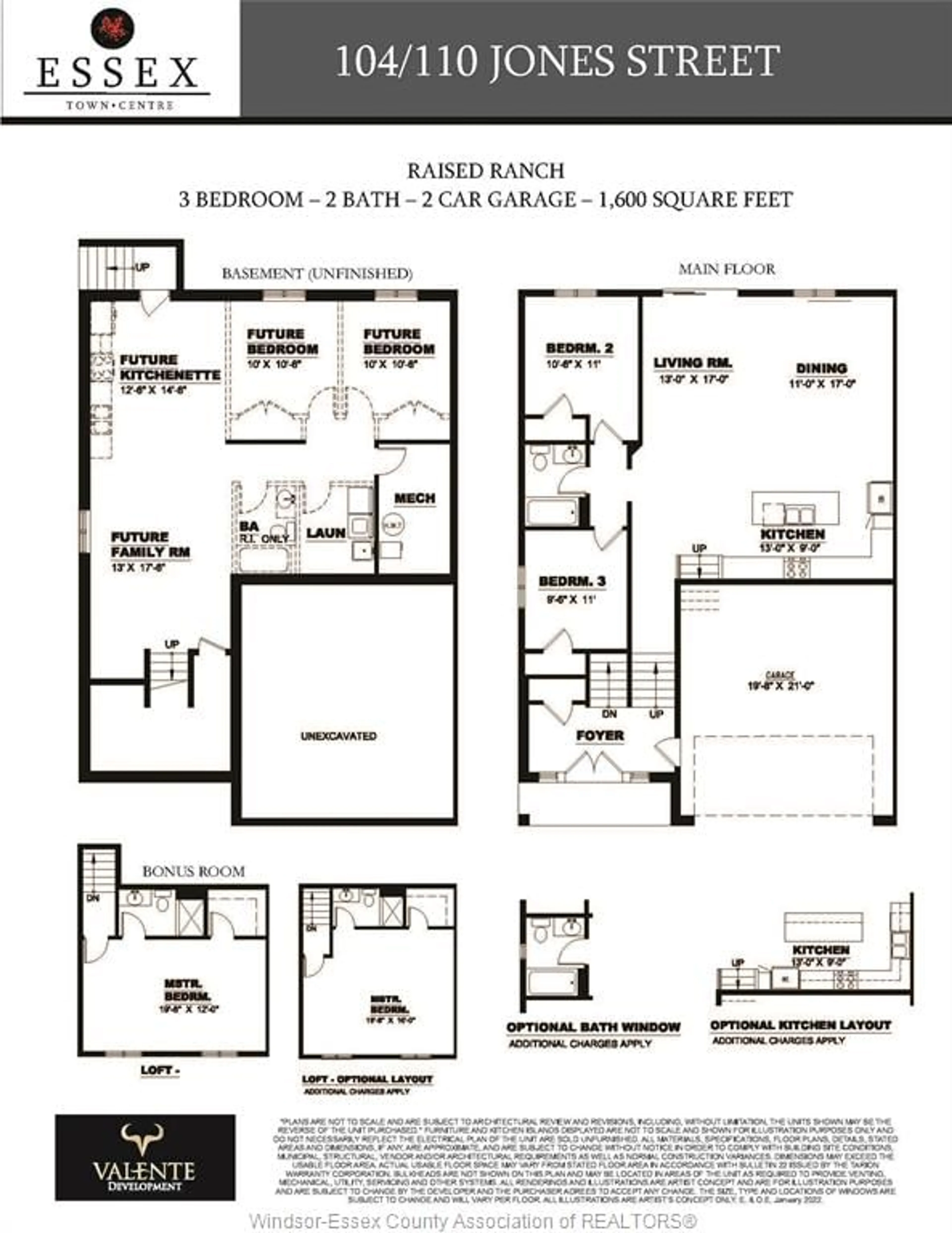 Floor plan for 110 JONES St, Essex Ontario N8M 0B2