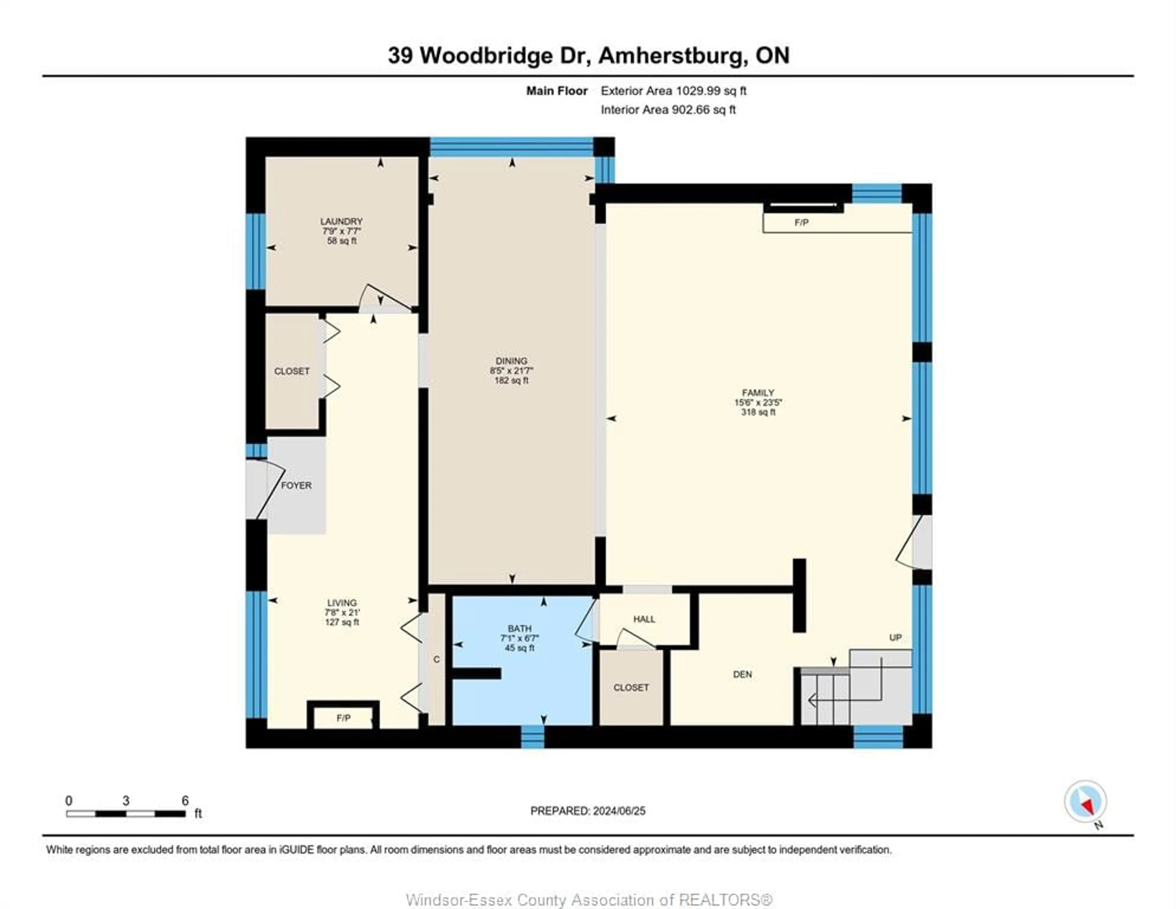 Floor plan for 39 Woodbridge Dr, Amherstburg Ontario N9V 1T9