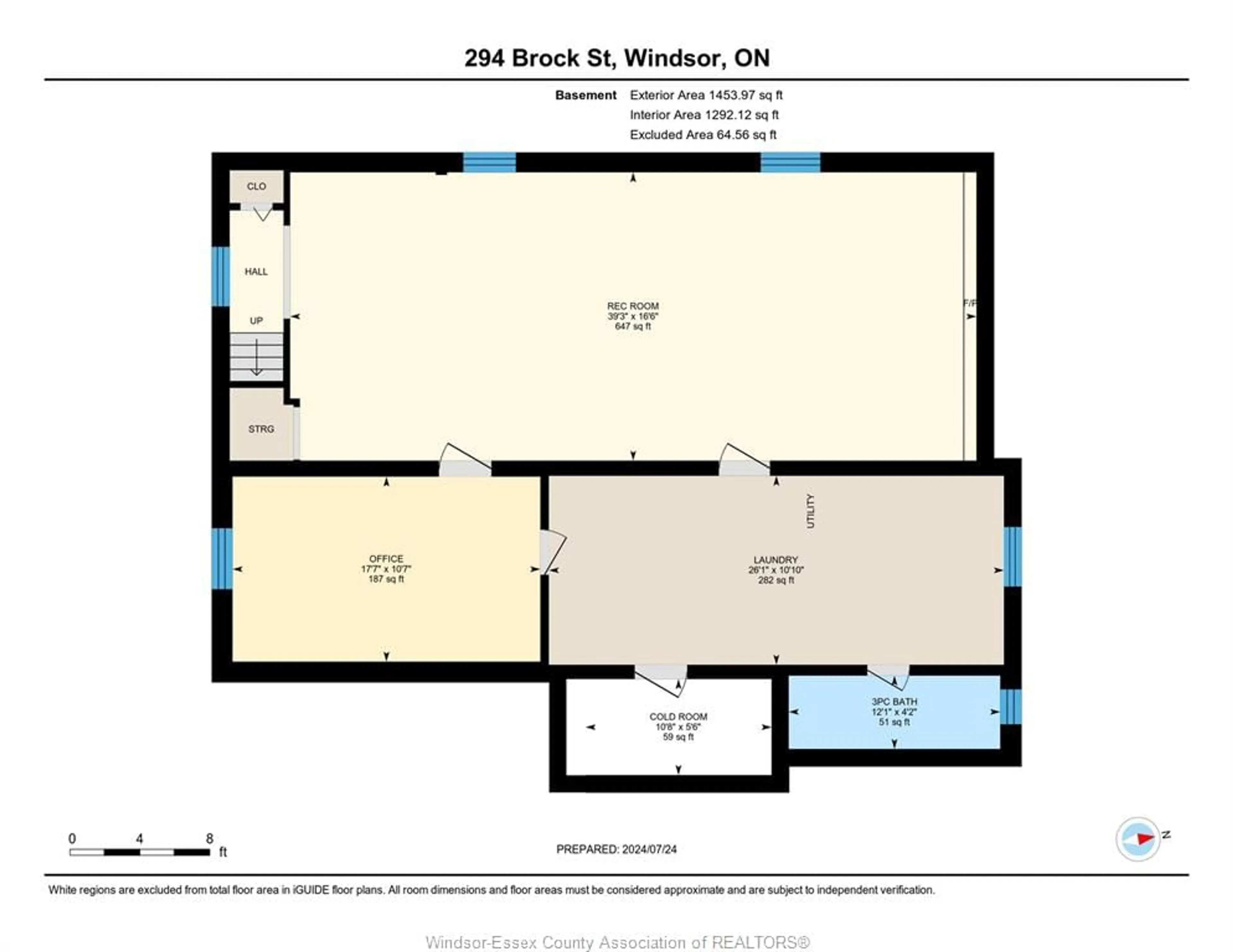 Floor plan for 294 BROCK St, Amherstburg Ontario N9V 2H6