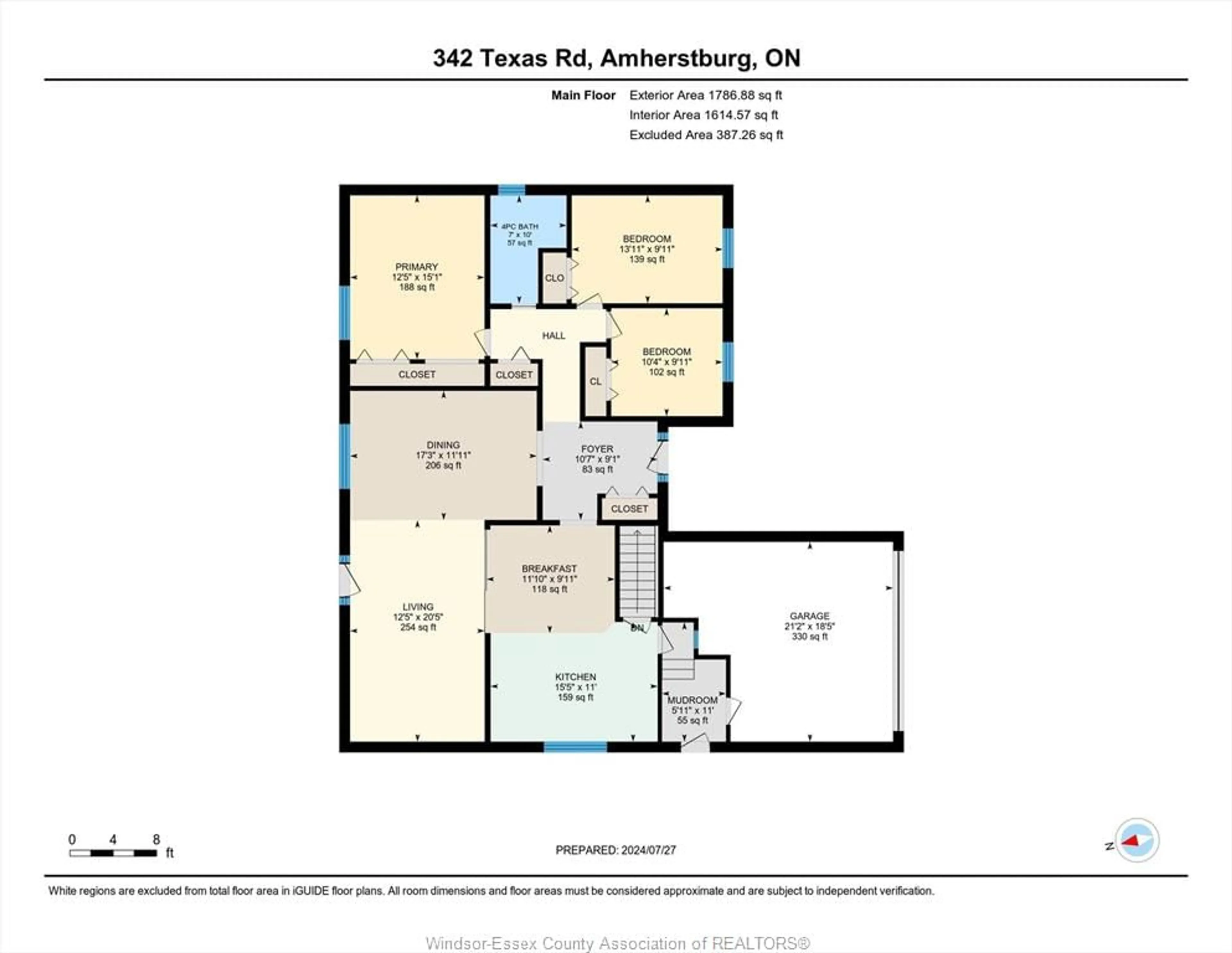 Floor plan for 342 TEXAS Rd, Amherstburg Ontario N9V 2R7