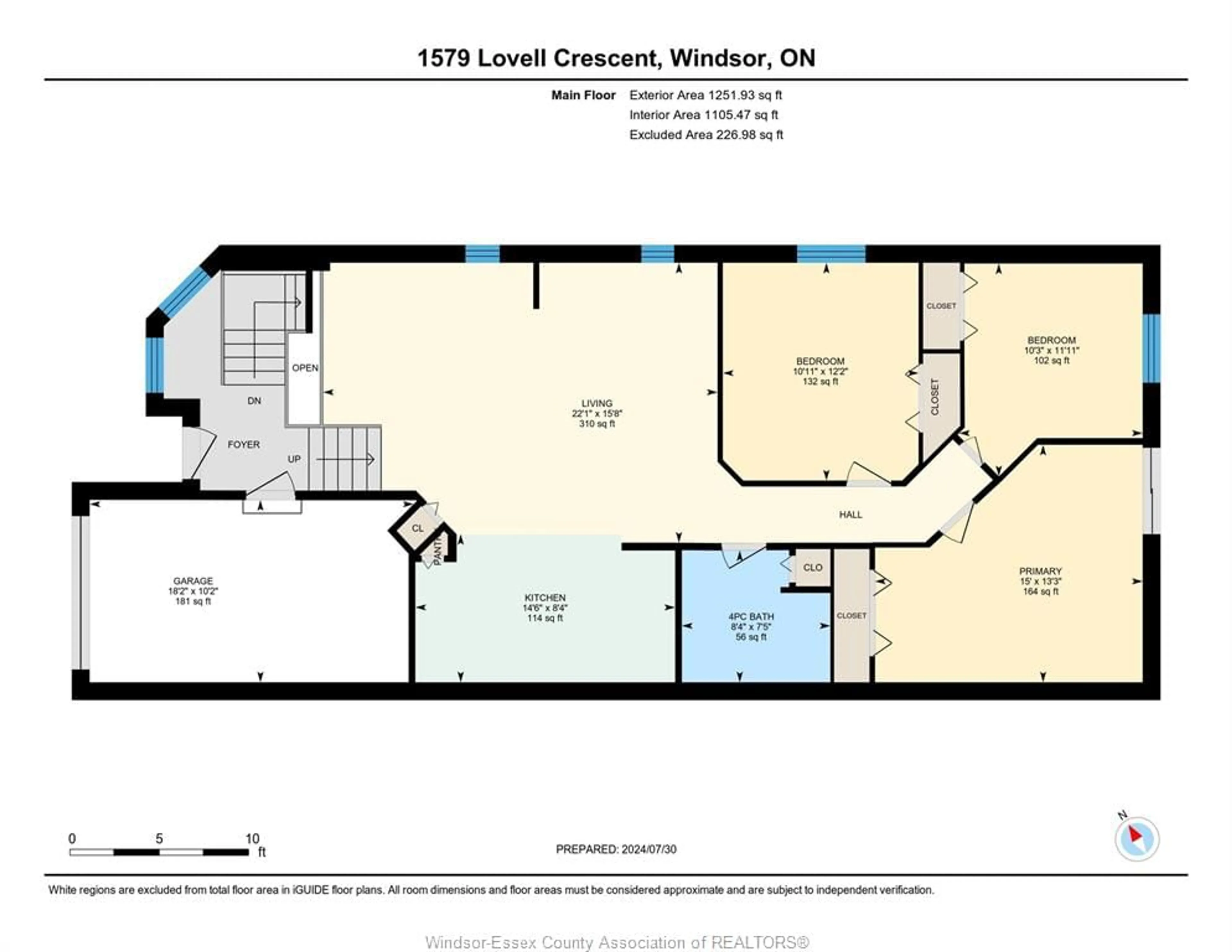 Floor plan for 1579 Lovell Cres, LaSalle Ontario N9H 2M9