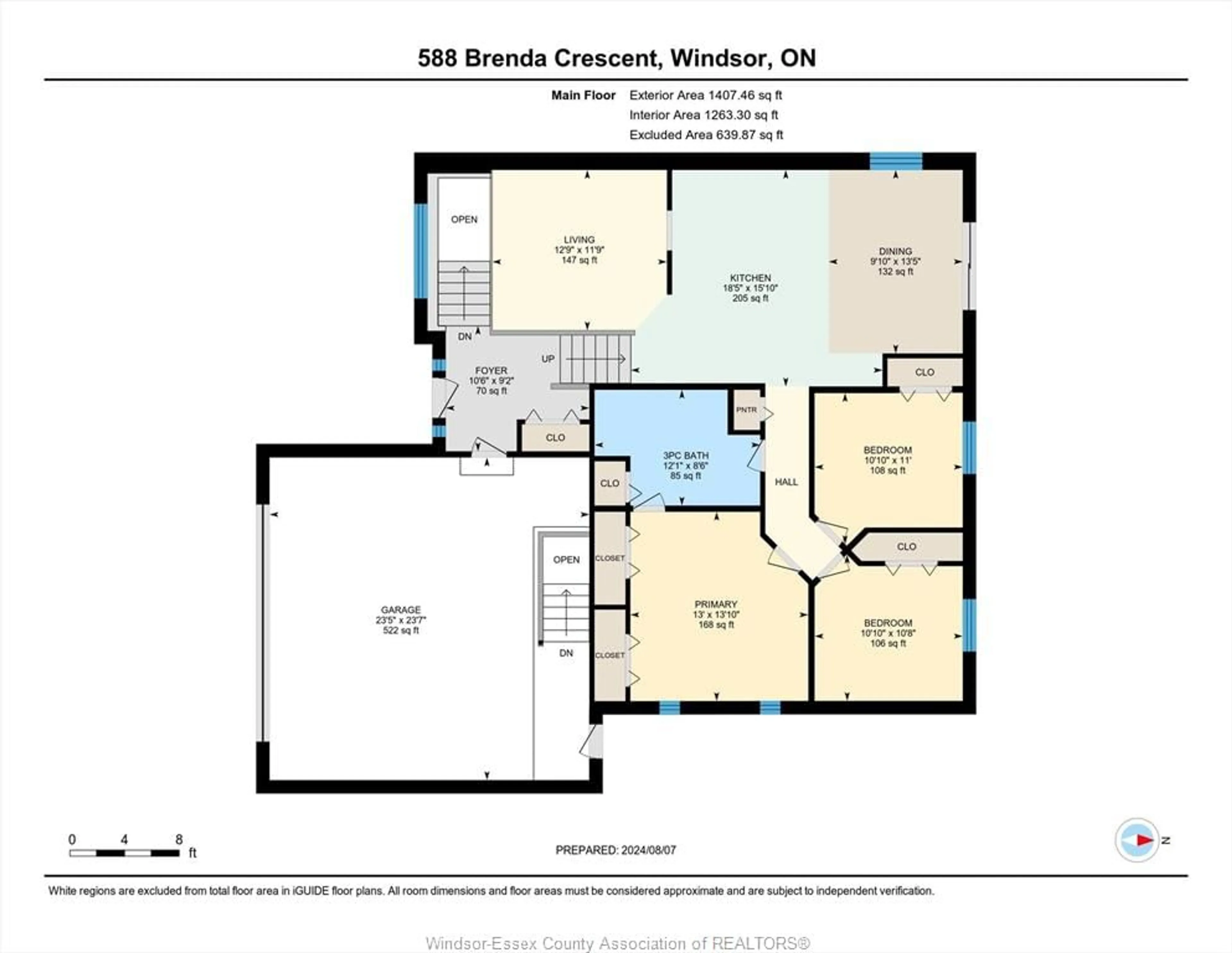 Floor plan for 588 Brenda, Tecumseh Ontario N8N 4P4