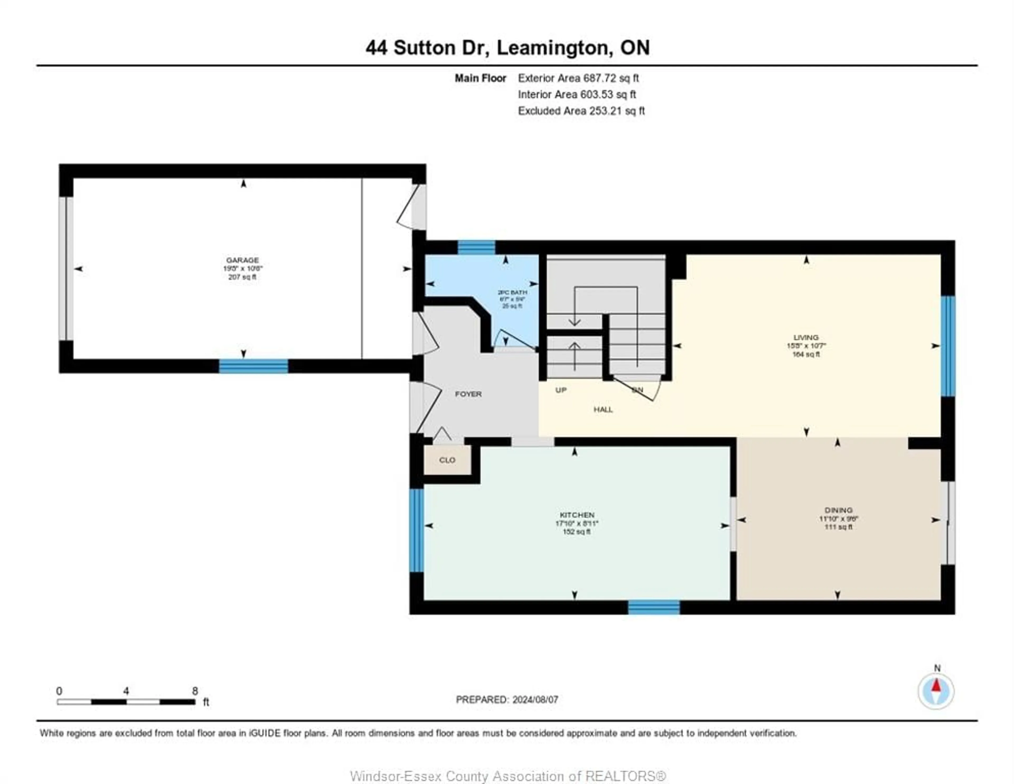 Floor plan for 44 SUTTON, Leamington Ontario N8H 5C8