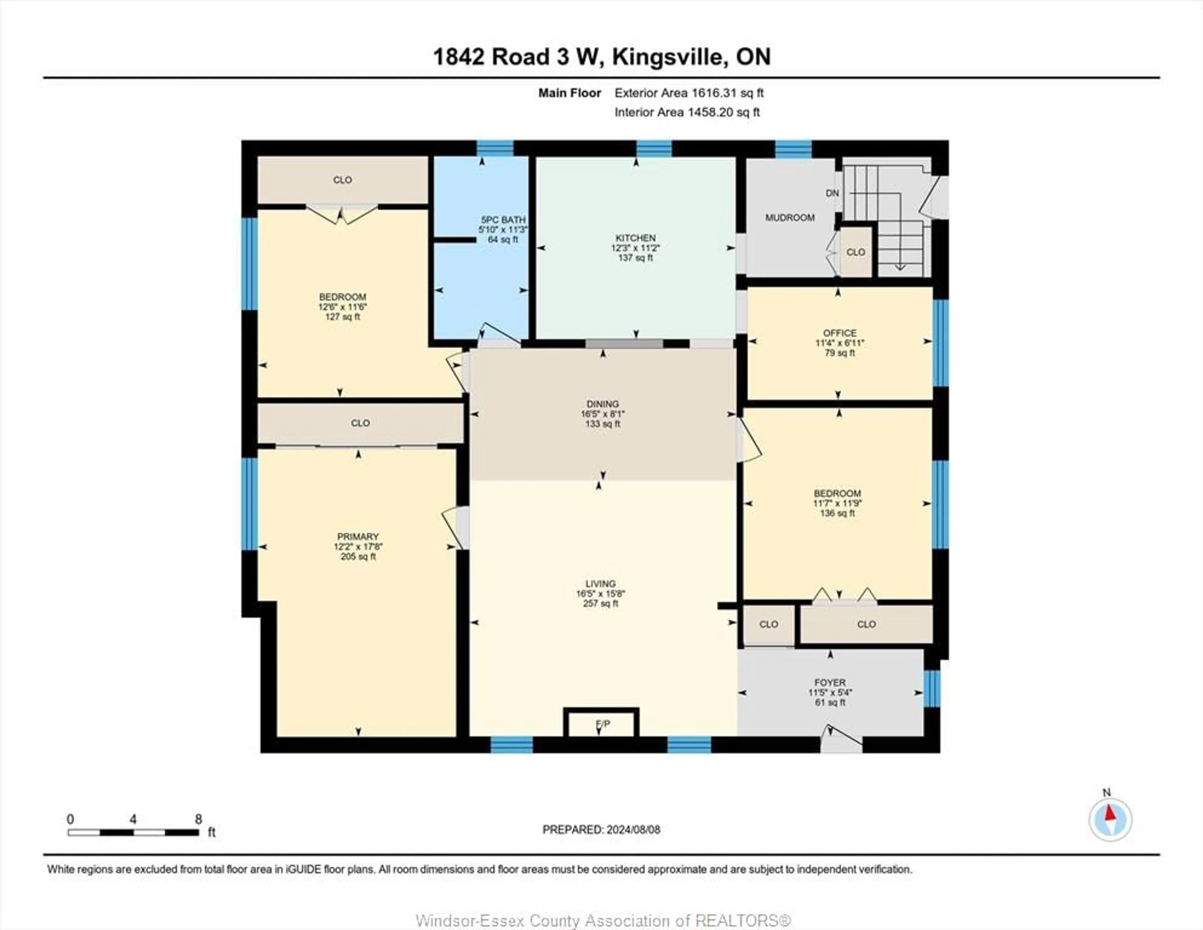 Floor plan for 1842 ROAD 3, Kingsville Ontario N9Y 2E5