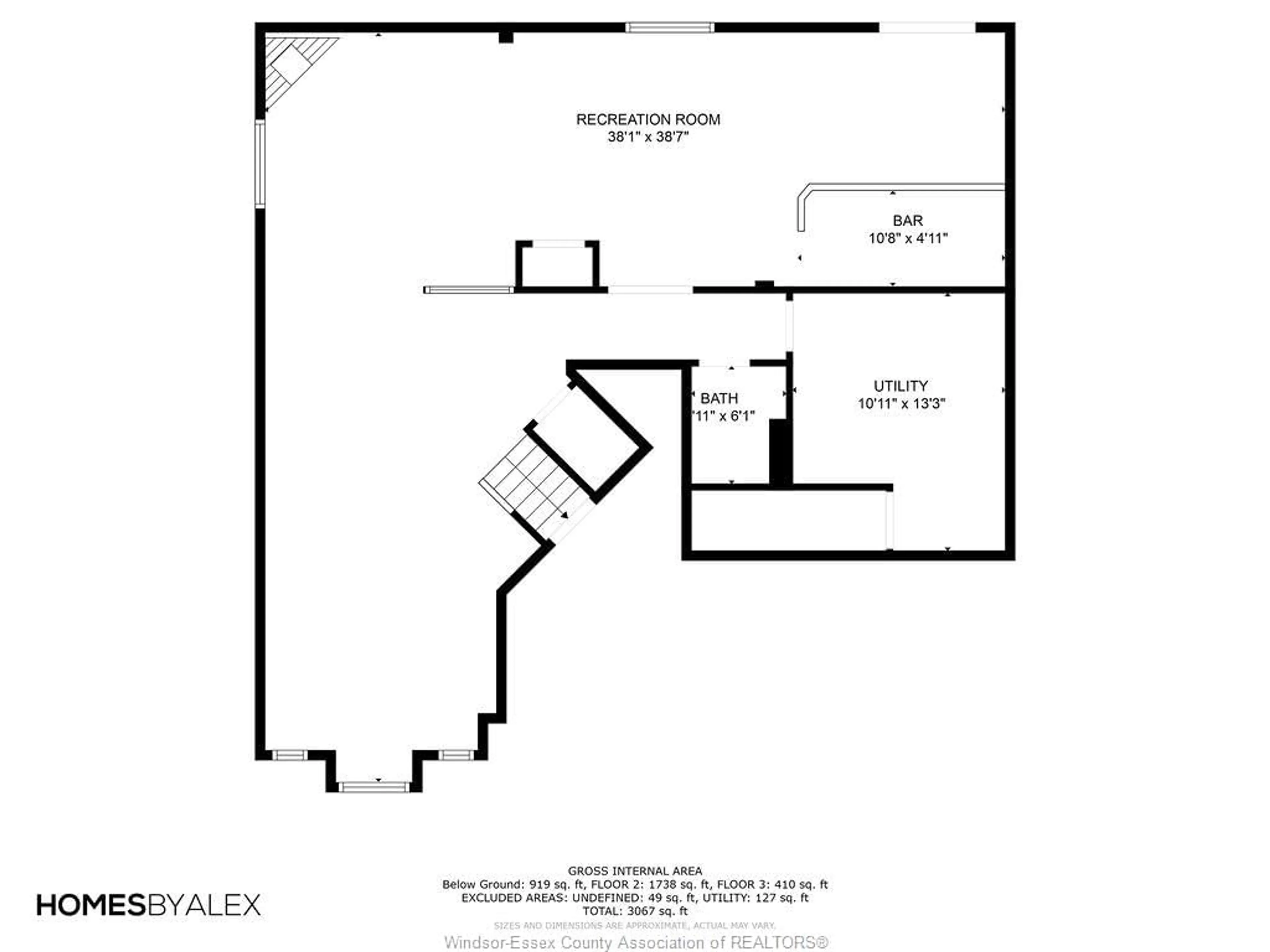 Floor plan for 695 REVLAND Dr, Tecumseh Ontario N8N 1M2