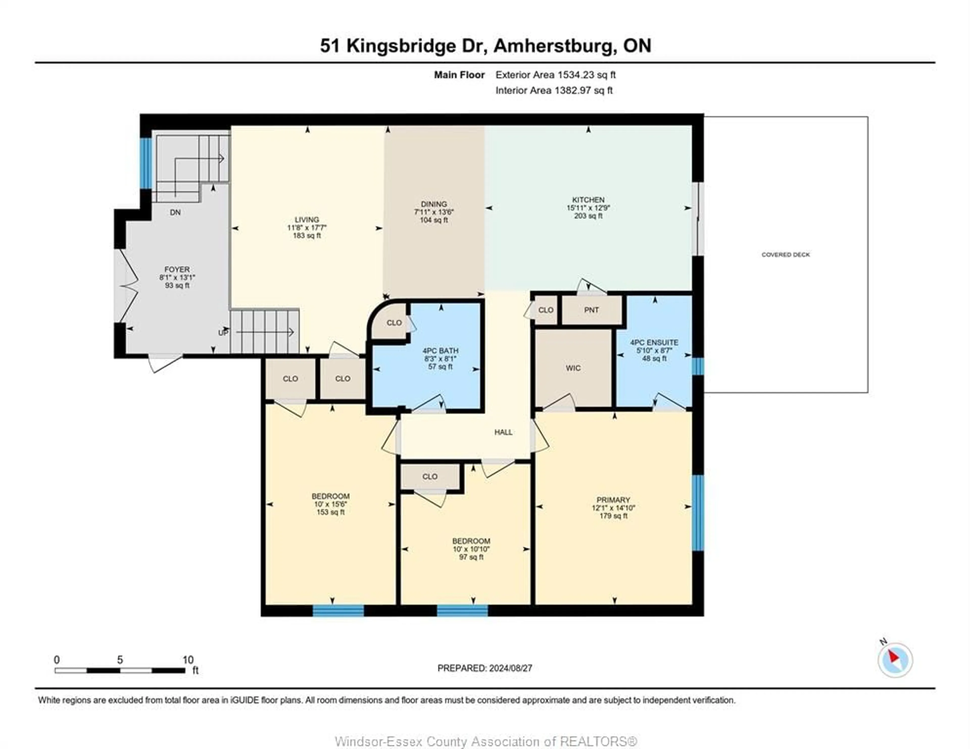 Floor plan for 51 KINGSBRIDGE Dr, Amherstburg Ontario N9V 0G3