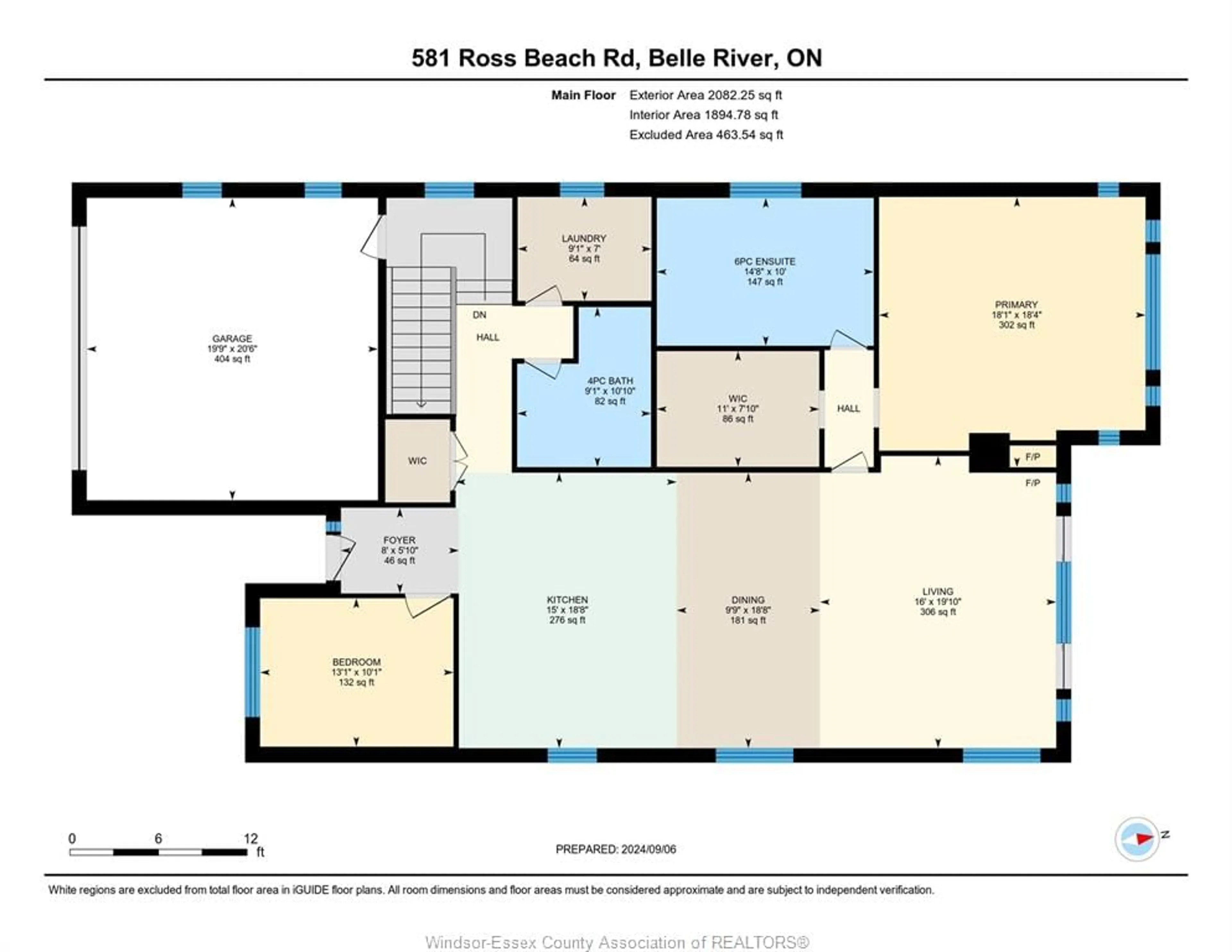 Floor plan for 581 Ross Beach Rd, Lakeshore Ontario N0R 1A0