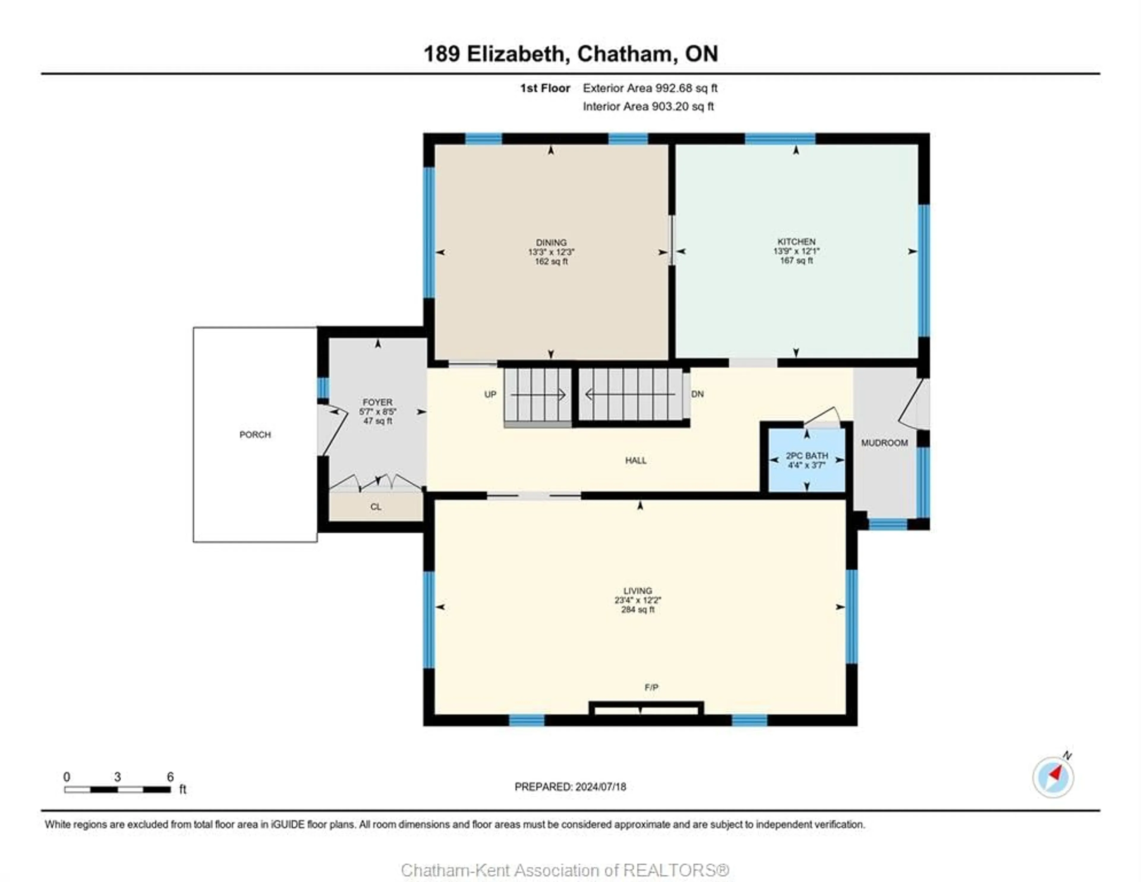 Floor plan for 189 Elizabeth St, Chatham Ontario N7L 2Y6