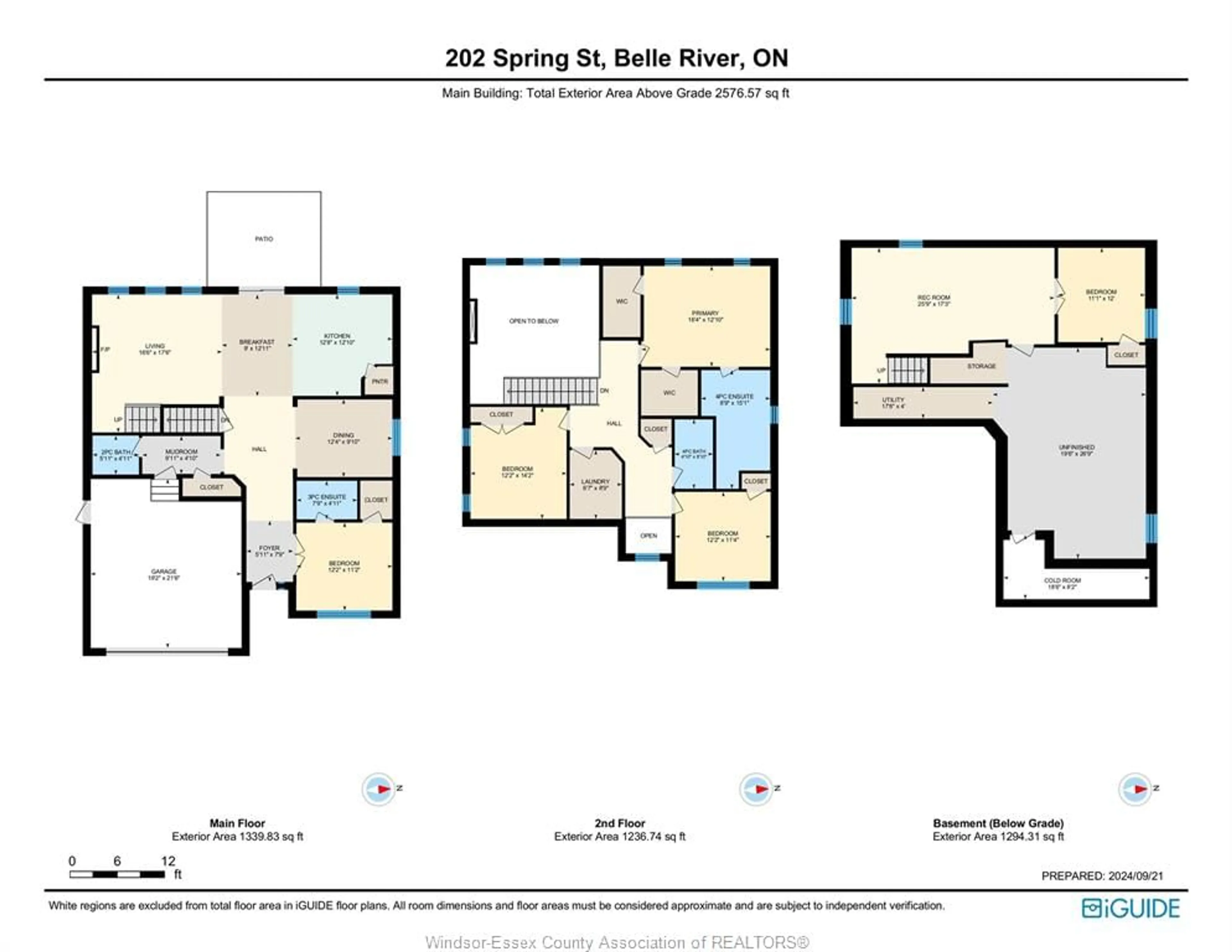 Floor plan for 202 SPRING St, Belle River Ontario N8L 0G7