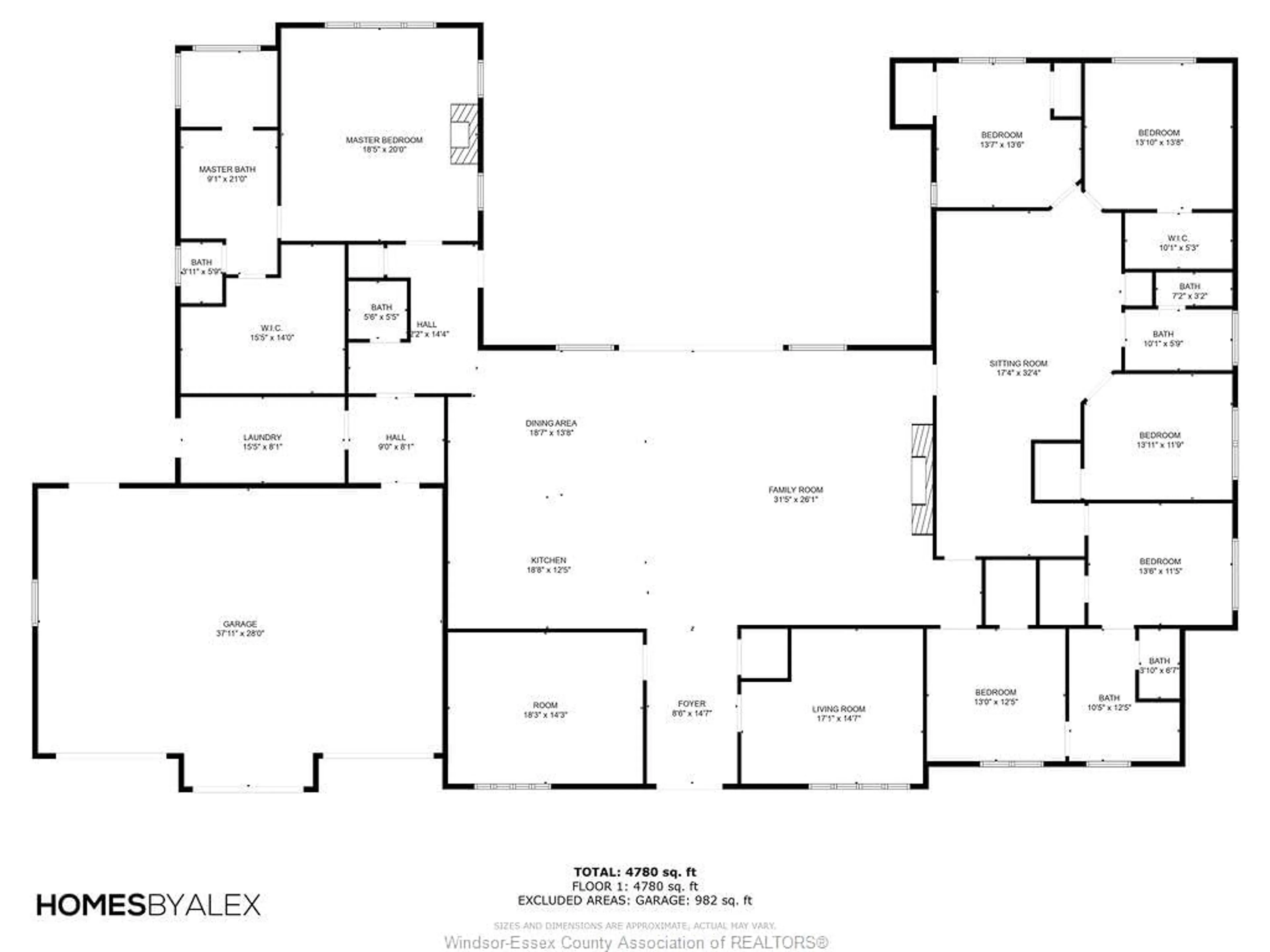 Floor plan for 883 SOUTH MIDDLE Rd, Lakeshore Ontario N0R 1K0