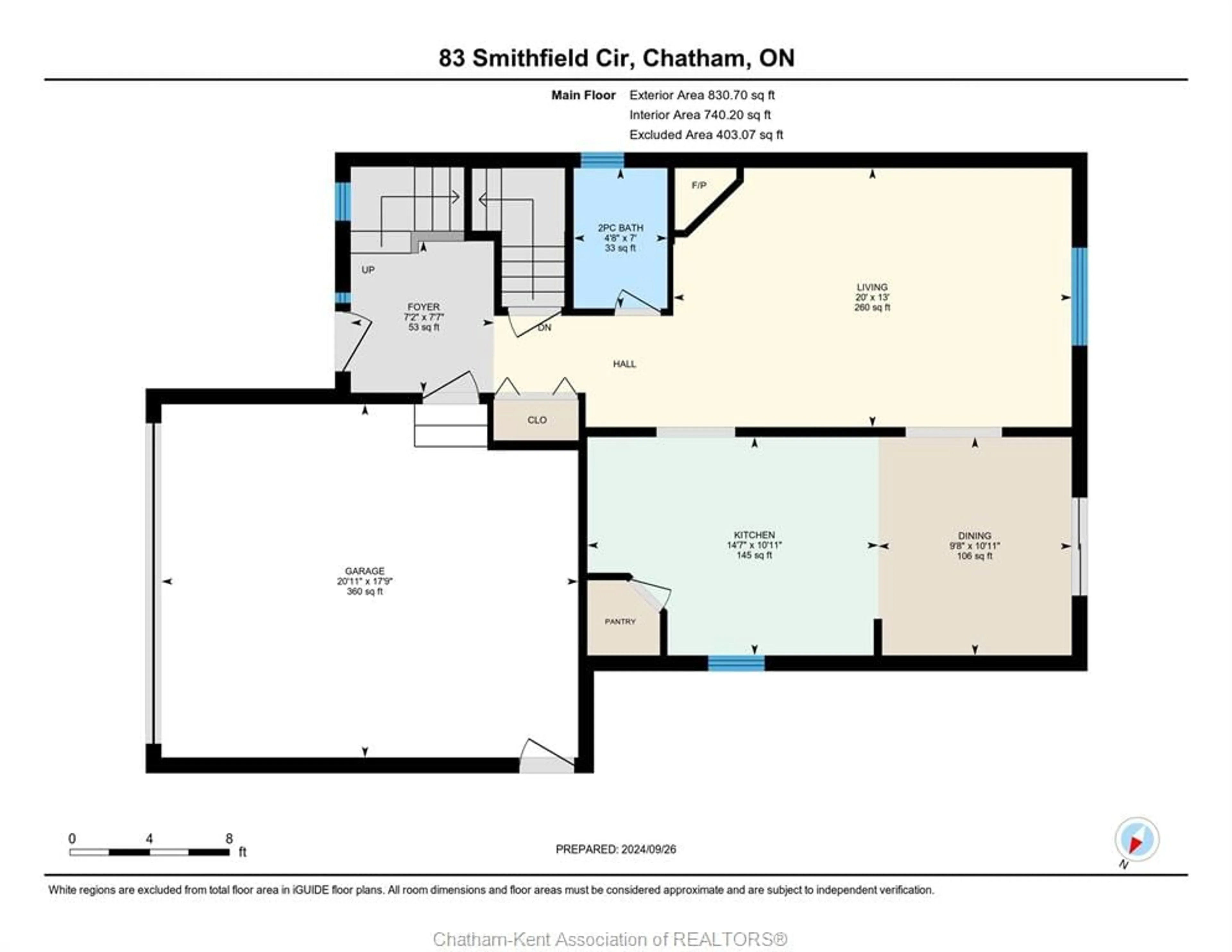 Floor plan for 83 Smithfield Cir, Chatham Ontario N7L 5S1